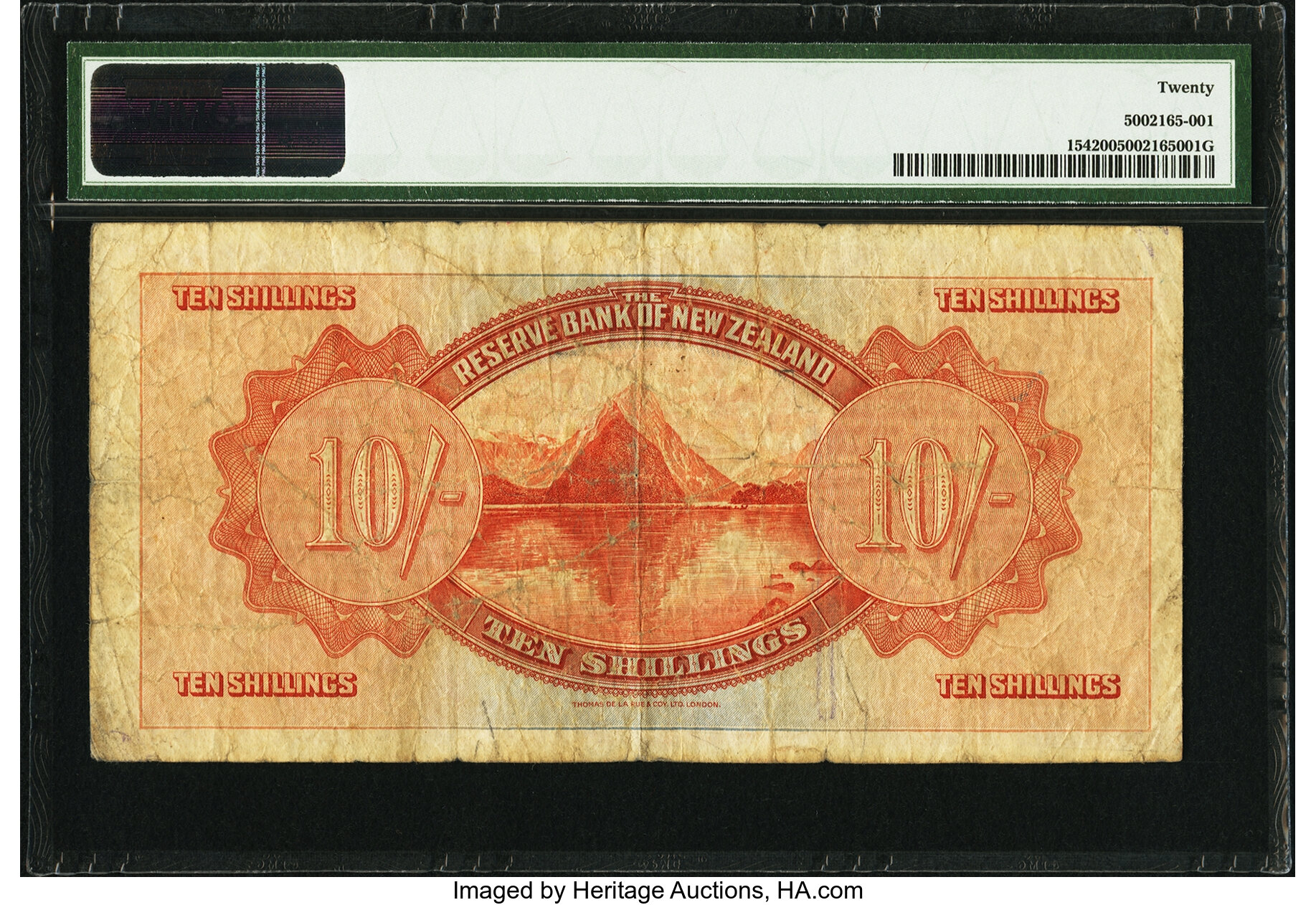 image for: New Zealand  10 shillings (B101as)