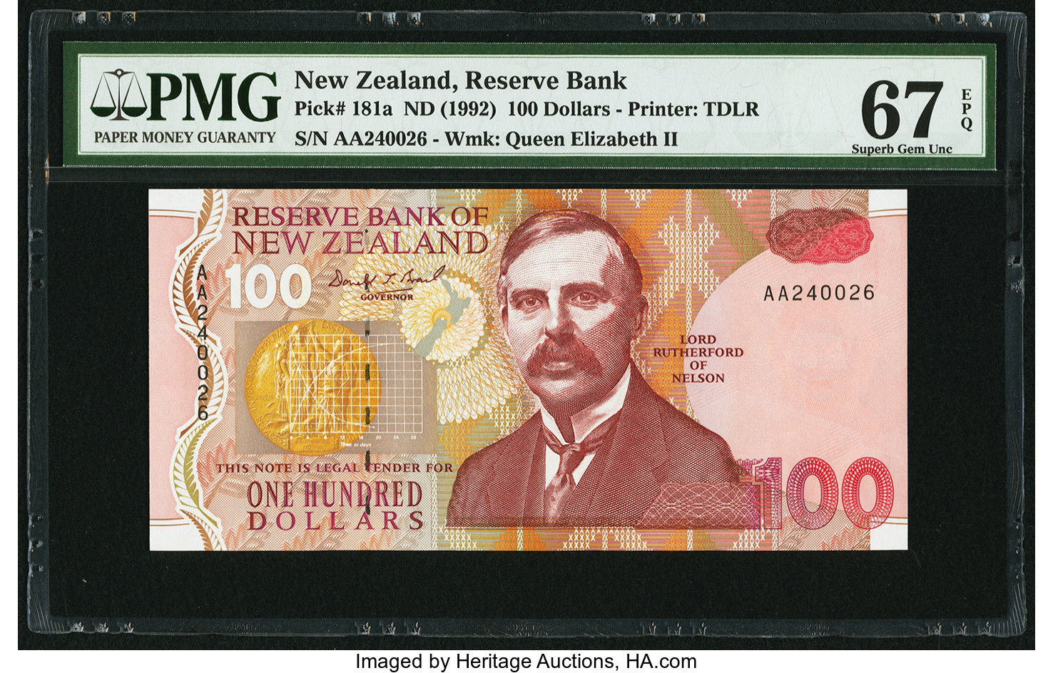 image for: New Zealand  100 dollars (B128a)
