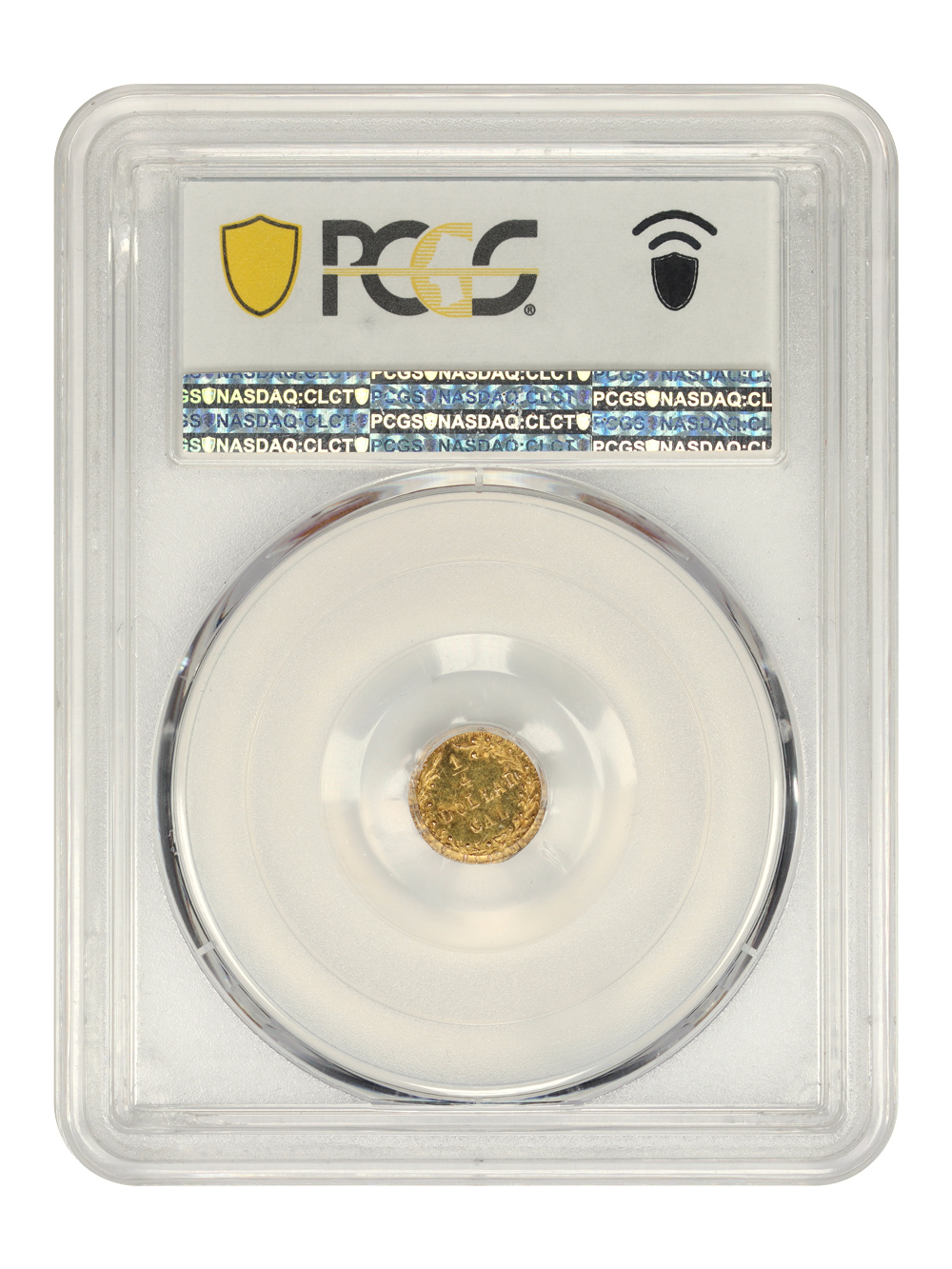 image for: 1875 Cal. Gold 25c PCGS MS64 PL (BG-878)