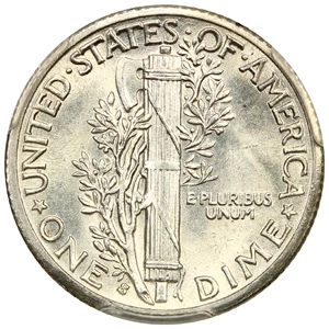 image for: 1936-S 10c PCGS MS63