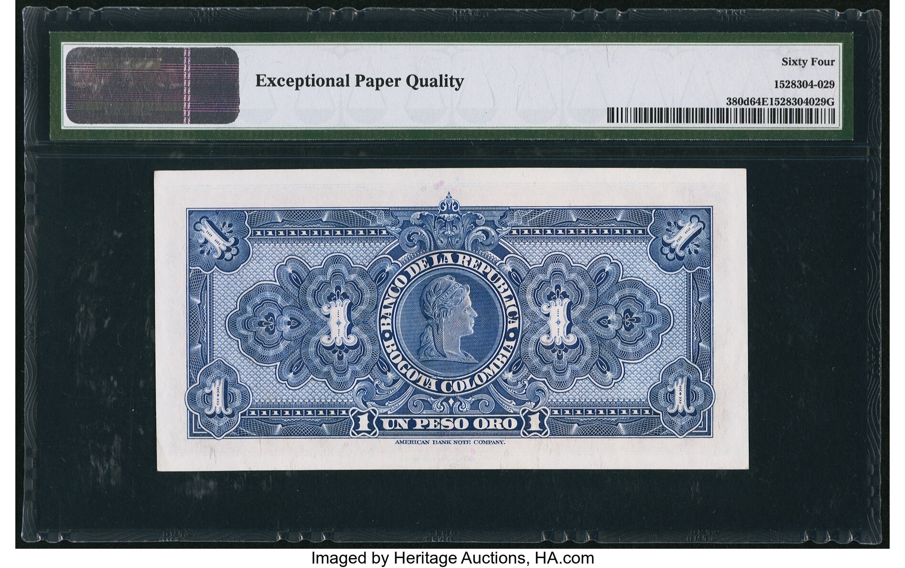 image for: Colombia  1 peso oro(B922g)