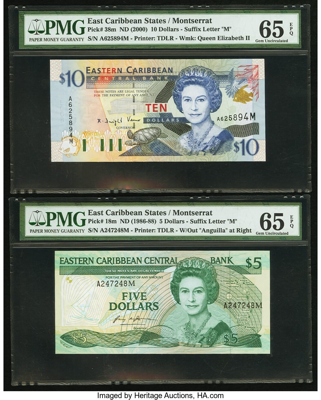 image for: East Caribbean States  5 dollars (B202l)