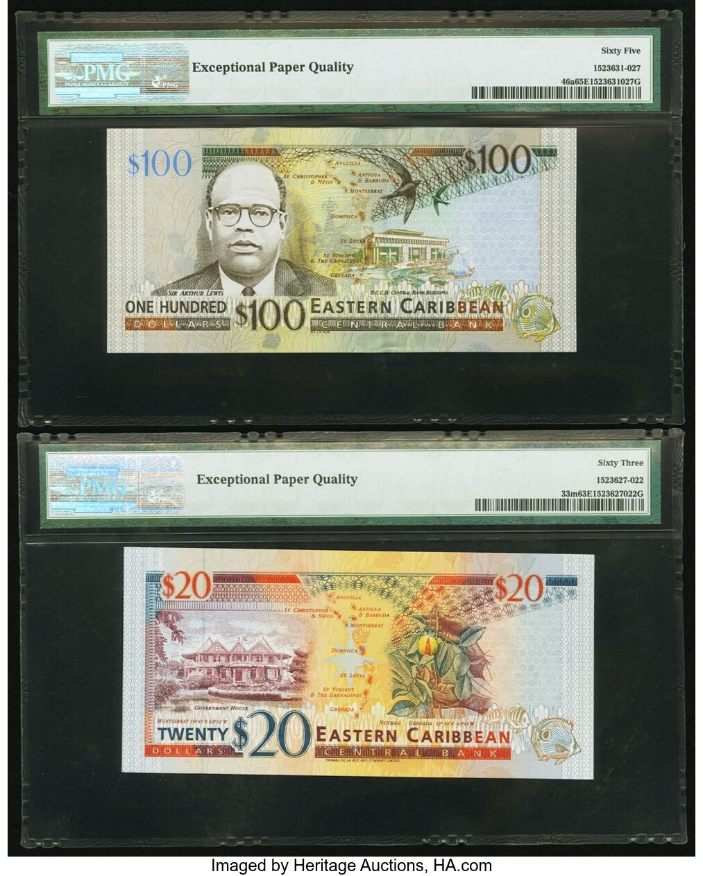 image for: East Caribbean States  20 dollars (B217l)
