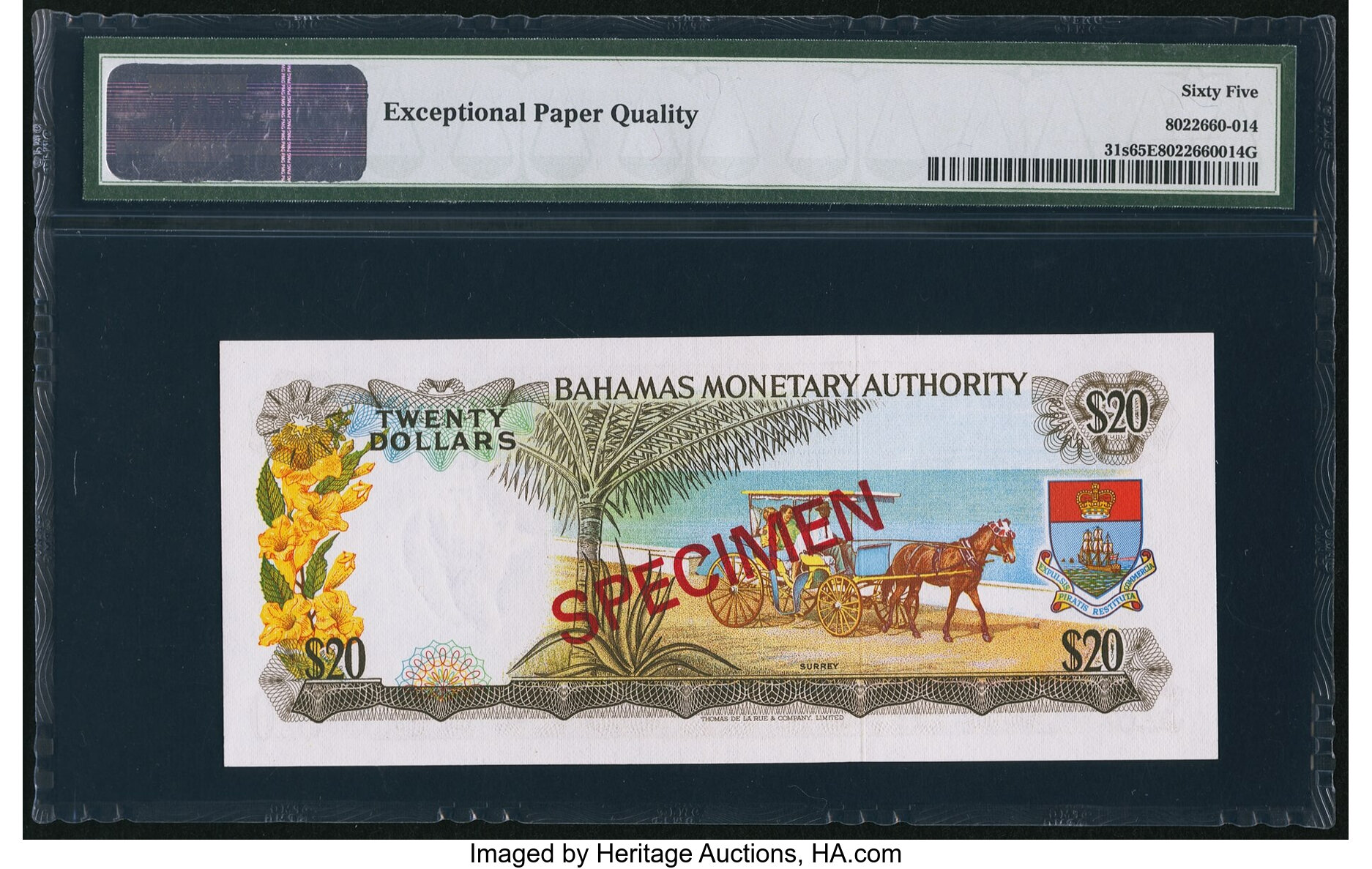 image for: Bahamas  20 dollars (B206as2)