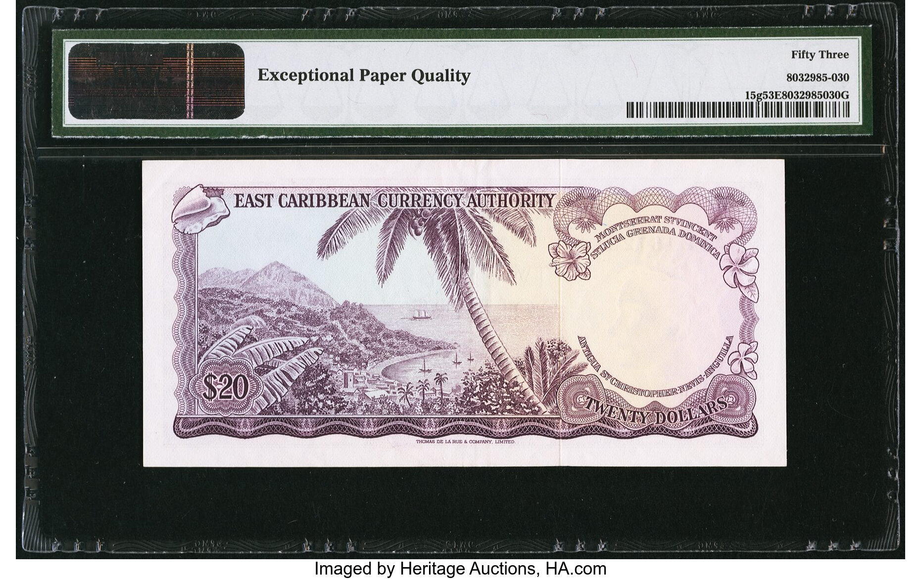 image for: East Caribbean States  20 dollars (B103cvs)