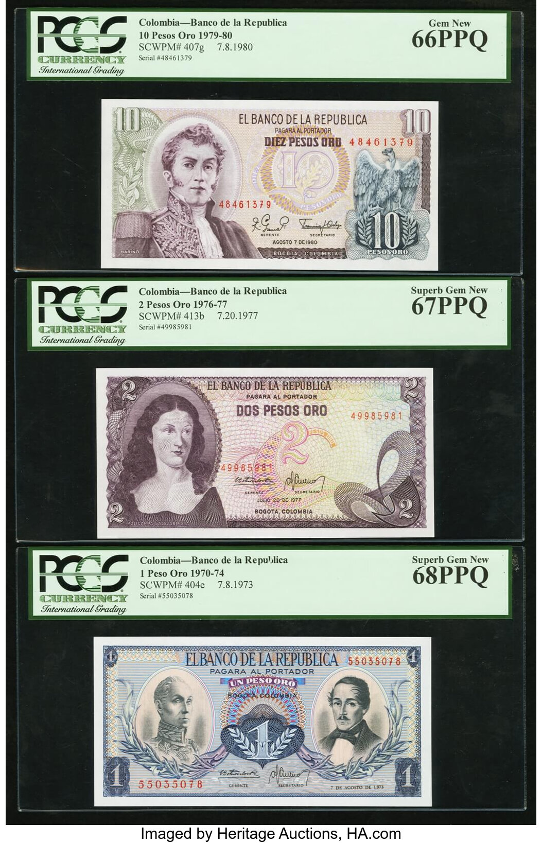 image for: Colombia  1 peso oro(B947b)
