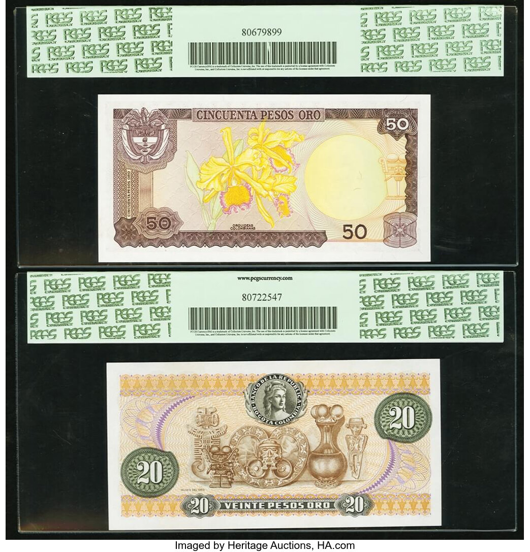 image for: Colombia  20 pesos oro(B951gz)