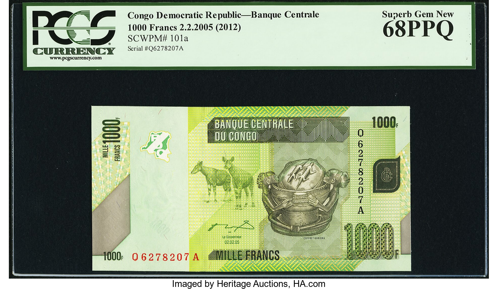 image for: Congo Democratic Republic  1,000 francs (B323bs)