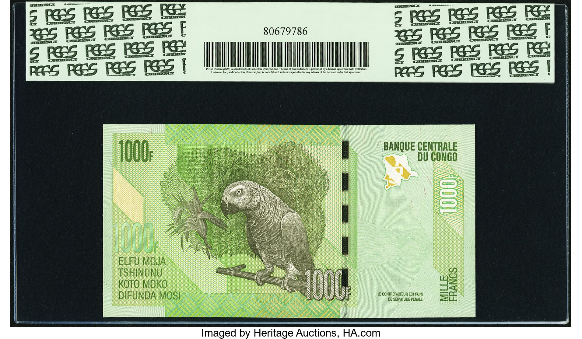 image for: Congo Democratic Republic  1,000 francs (B323bs)