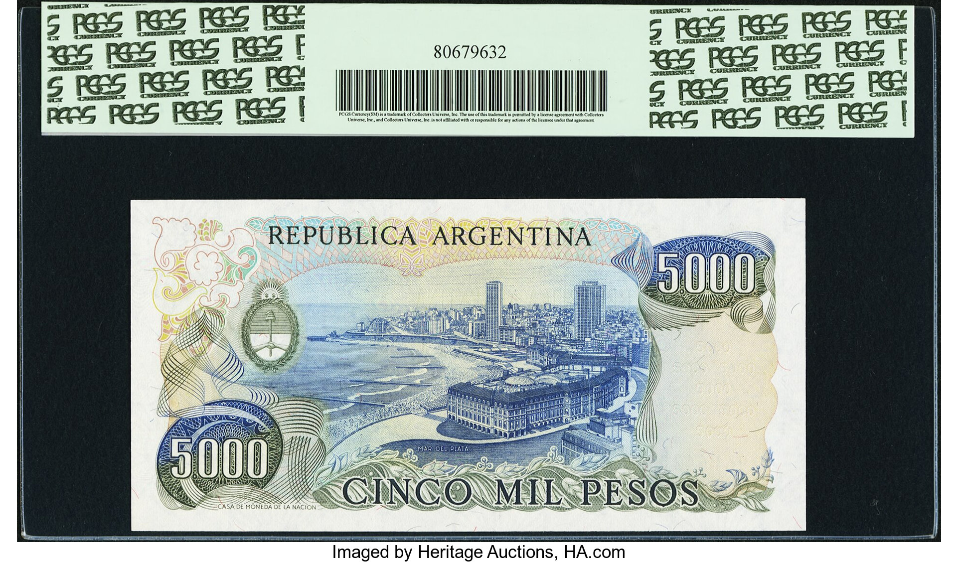 image for: Argentina  5,000 pesos (B358d)