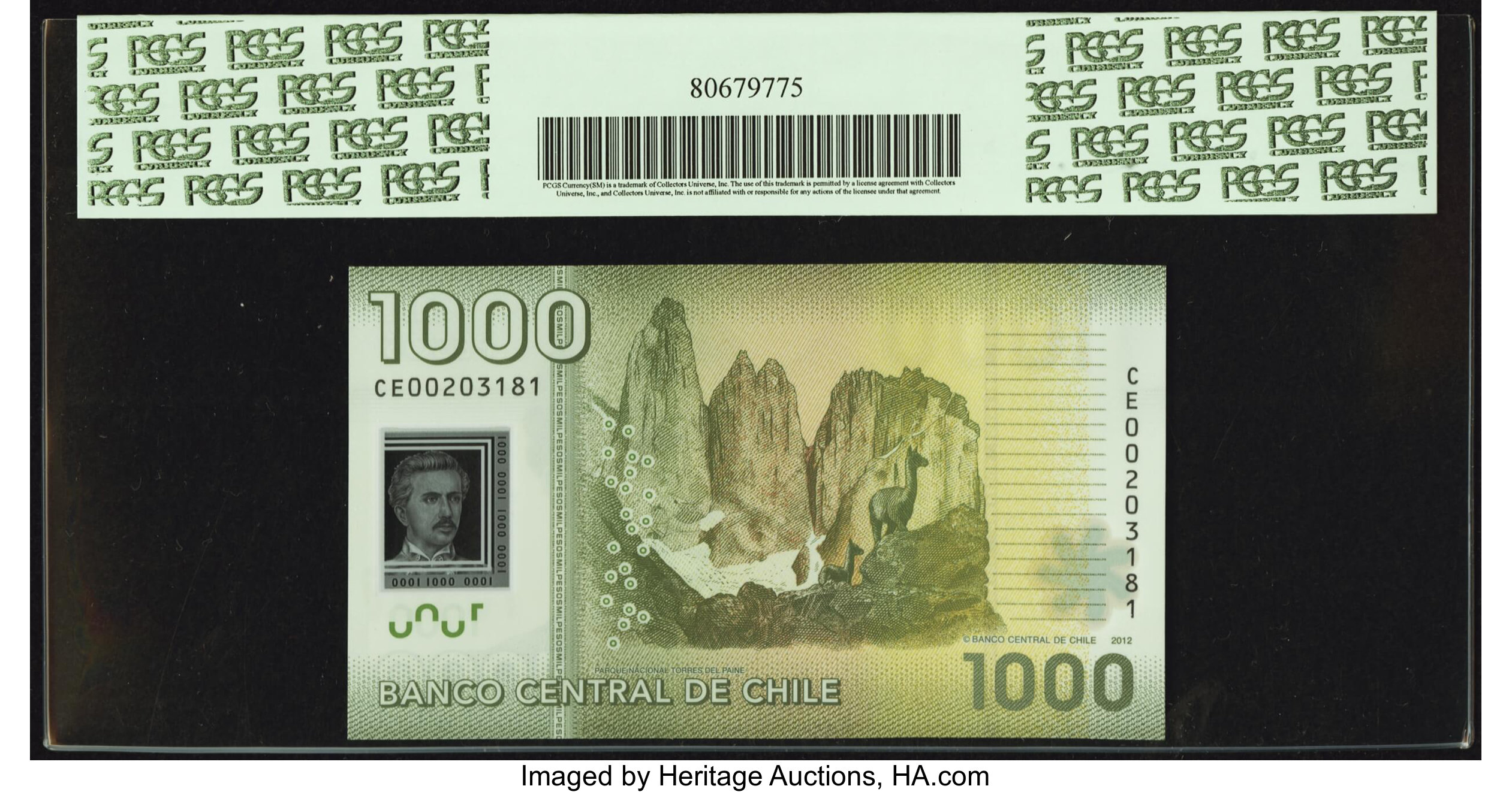 image for: Chile  1,000 pesos (B296j)