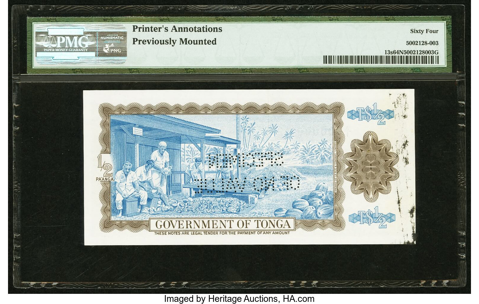 image for: Tonga  1/2 pa?anga(B113a)