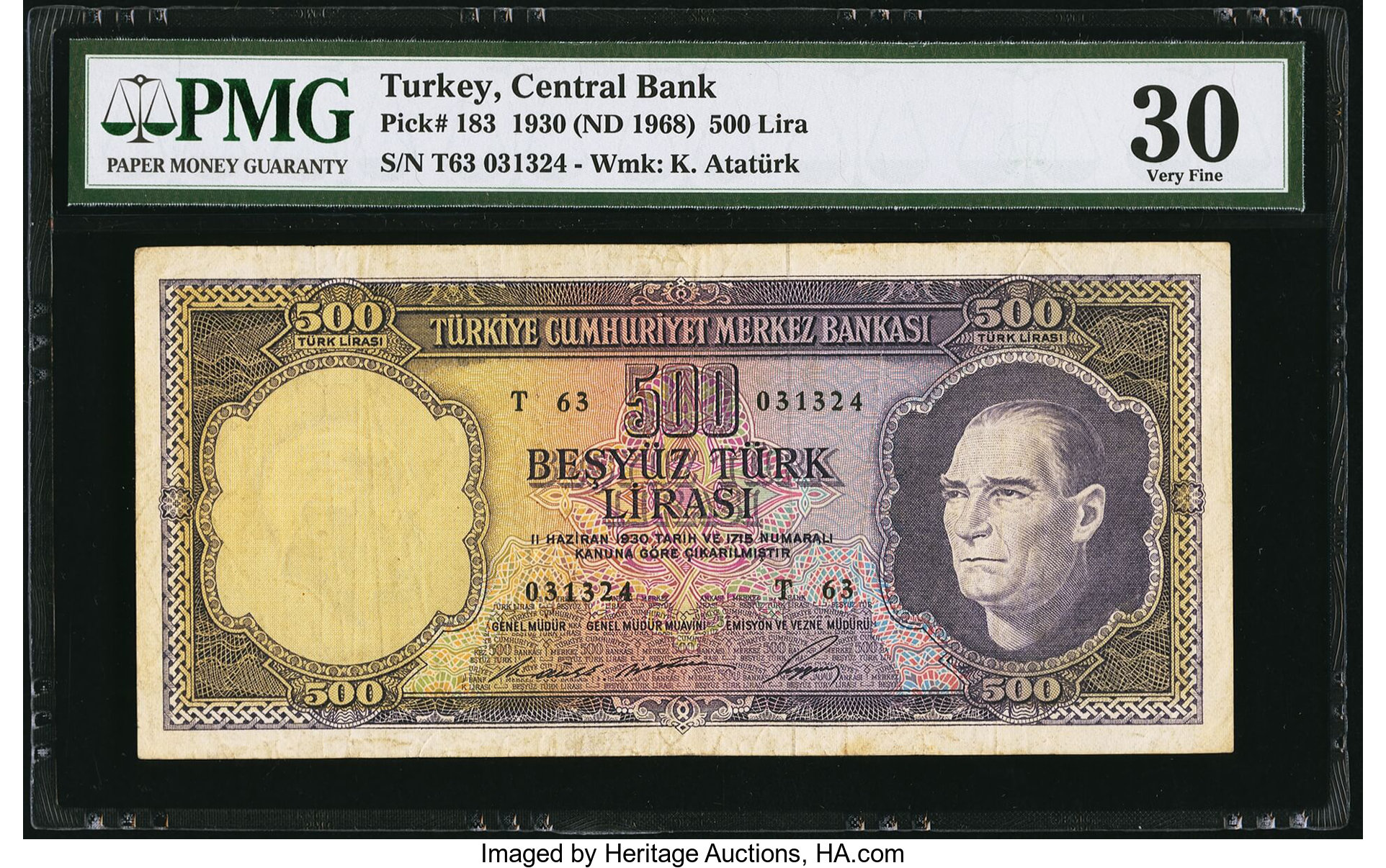 image for: Turkey  500 T?rk liras? (B261as)