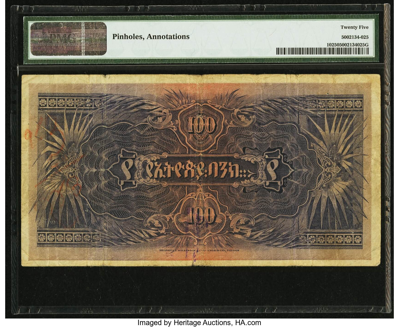 image for: Ethiopia  100 thalers(B105b)
