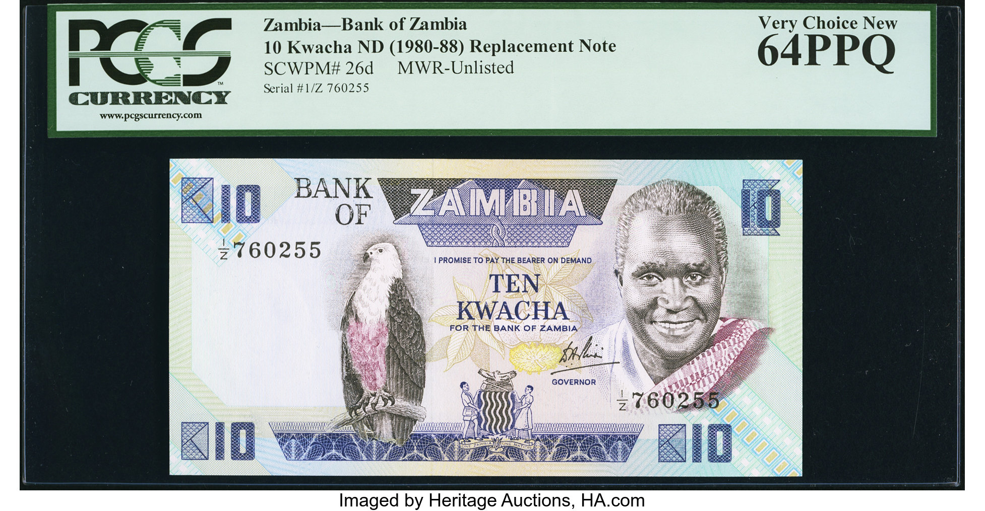 image for: Zambia  10 kwacha (B127b)