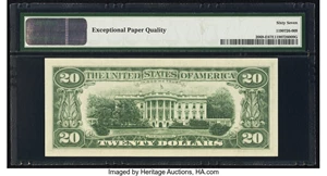 image for: Fr. 2069-E $20 1969B Federal Reserve Note. PMG Superb Gem Unc 67 EPQ....