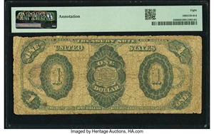 image for: Fr. 350 $1 1891 Treasury Note PMG Very Good 8....