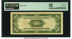 image for: Fr. 2202-F $500 1934A Federal Reserve Note. PMG Very Fine 25....