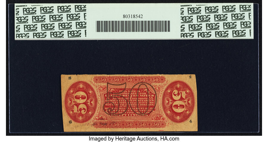 image for: Fr. 1357 50¢ Third Issue Justice PCGS Apparent Choice About New 55....