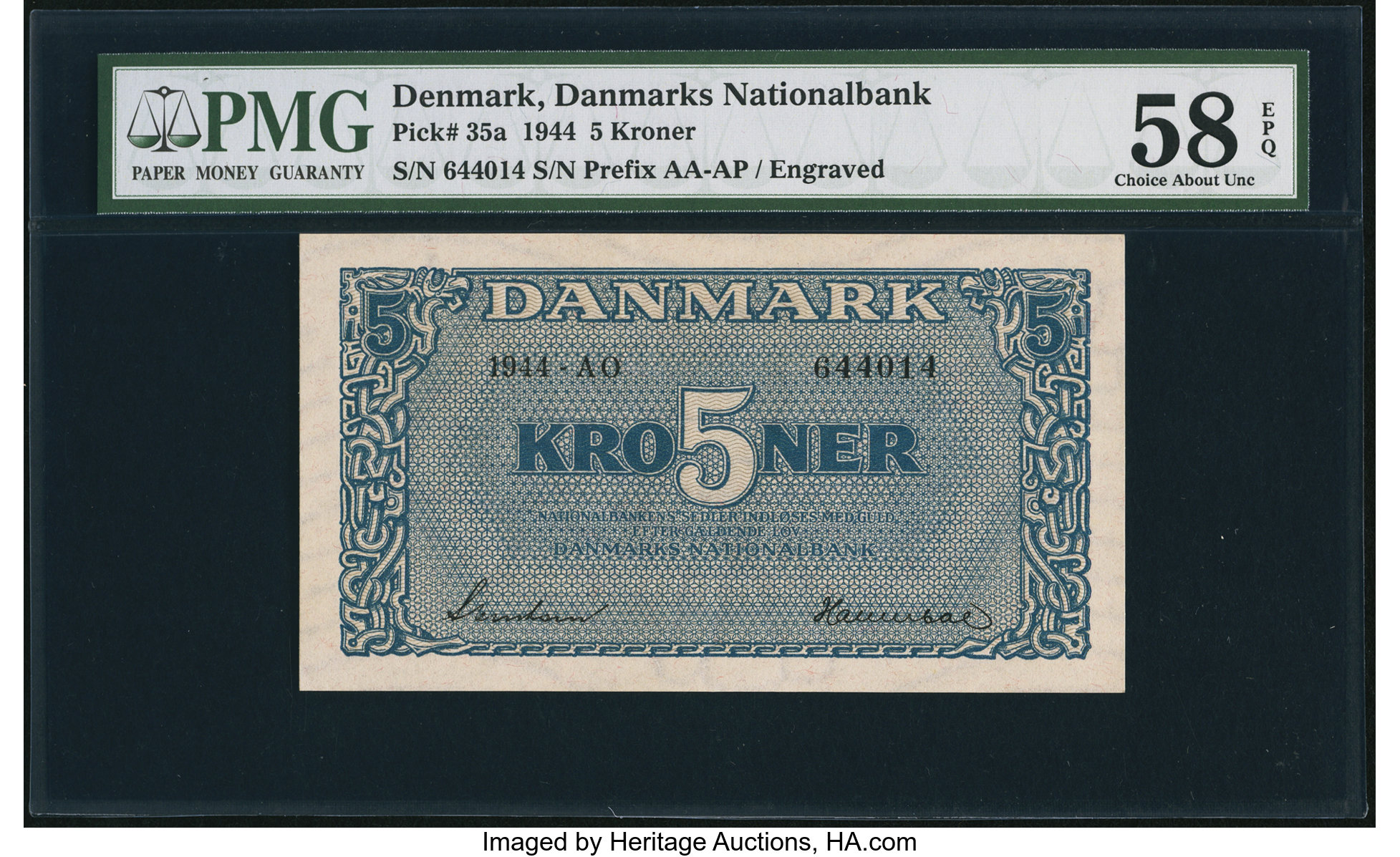 驚きの価格 Danmarks Nationalbank 5 kroner B906fs,P35 Diagonal red フラワー・リース