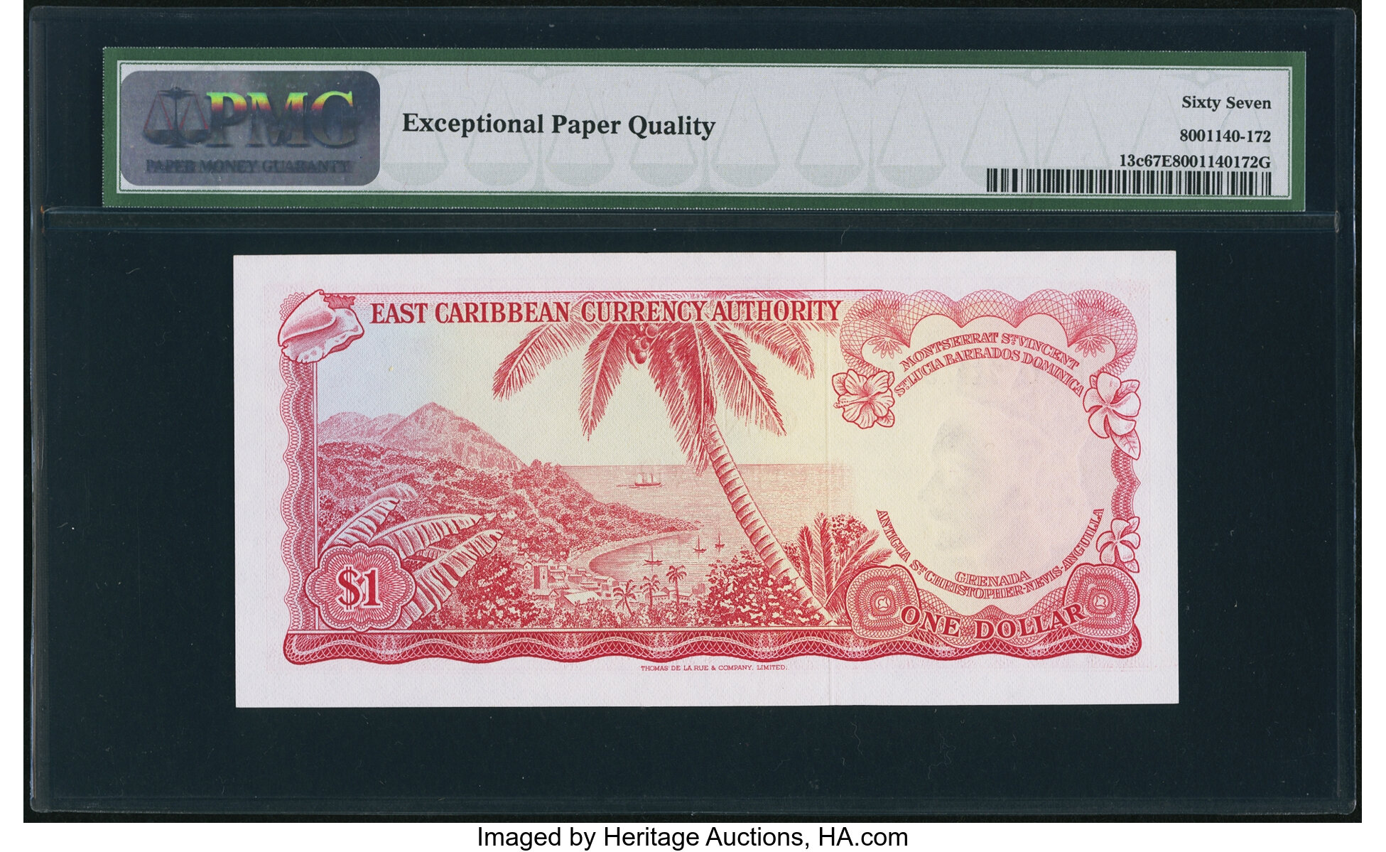 image for: East Caribbean States  1 dollar (B101b3s)