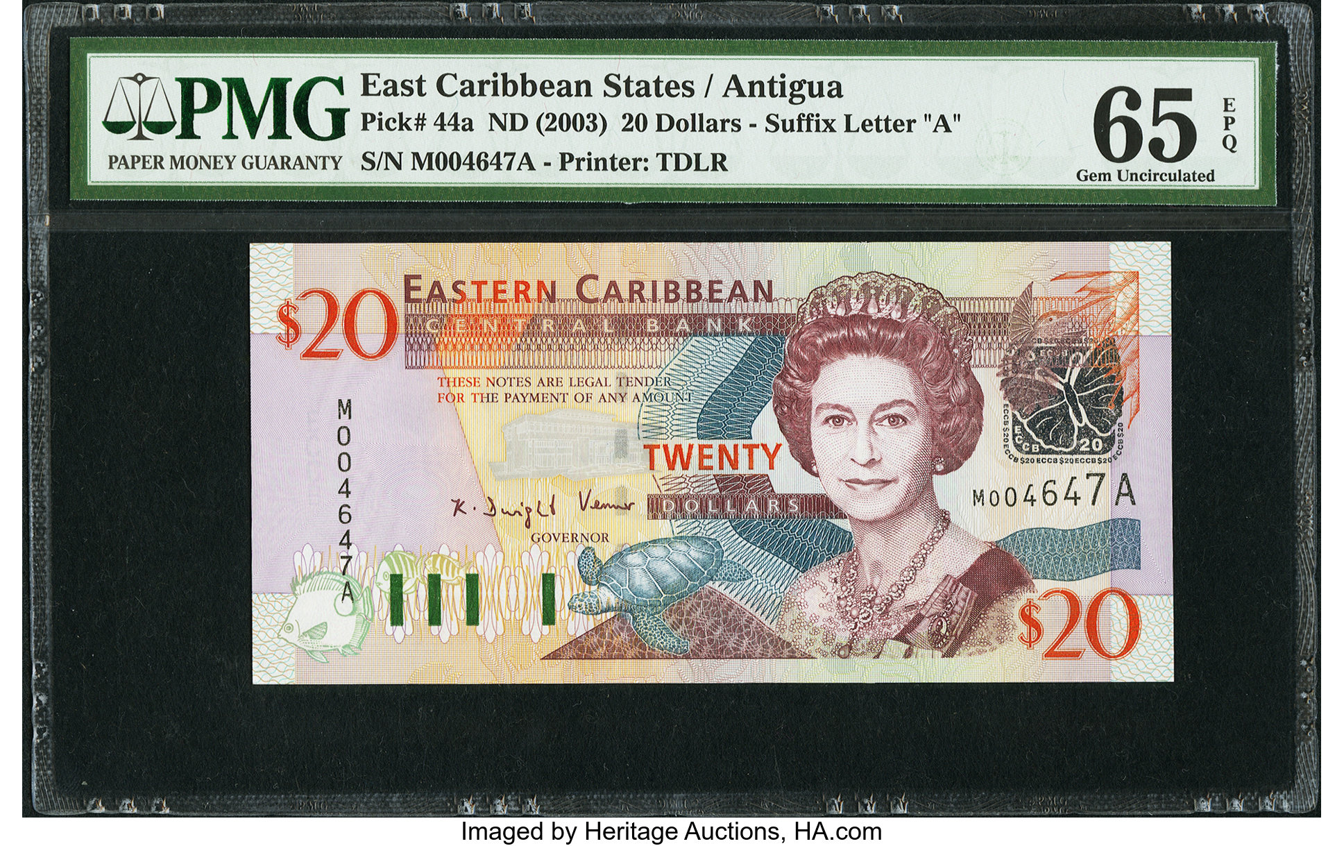 image for: East Caribbean States  20 dollars (B228g)