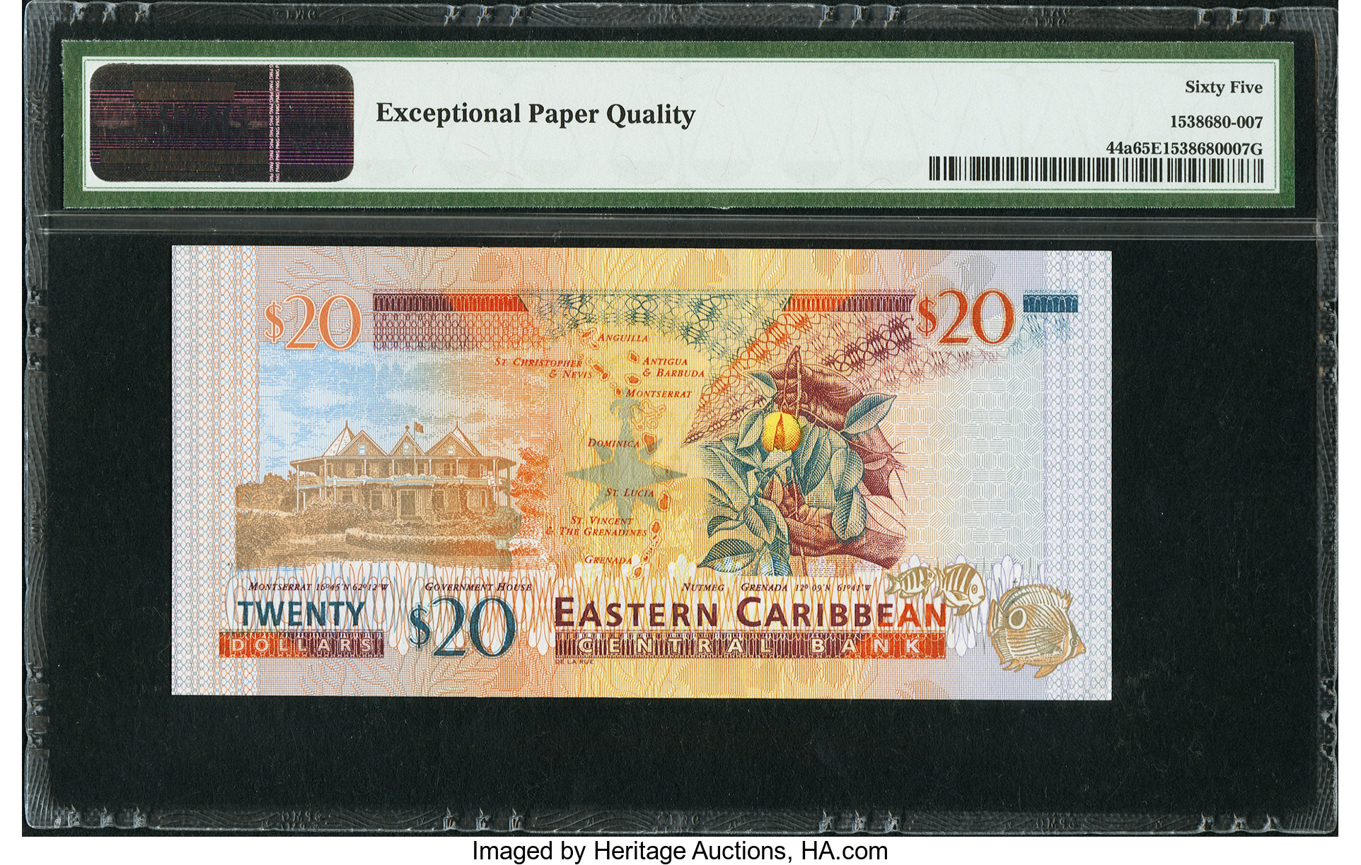 image for: East Caribbean States  20 dollars (B228l)