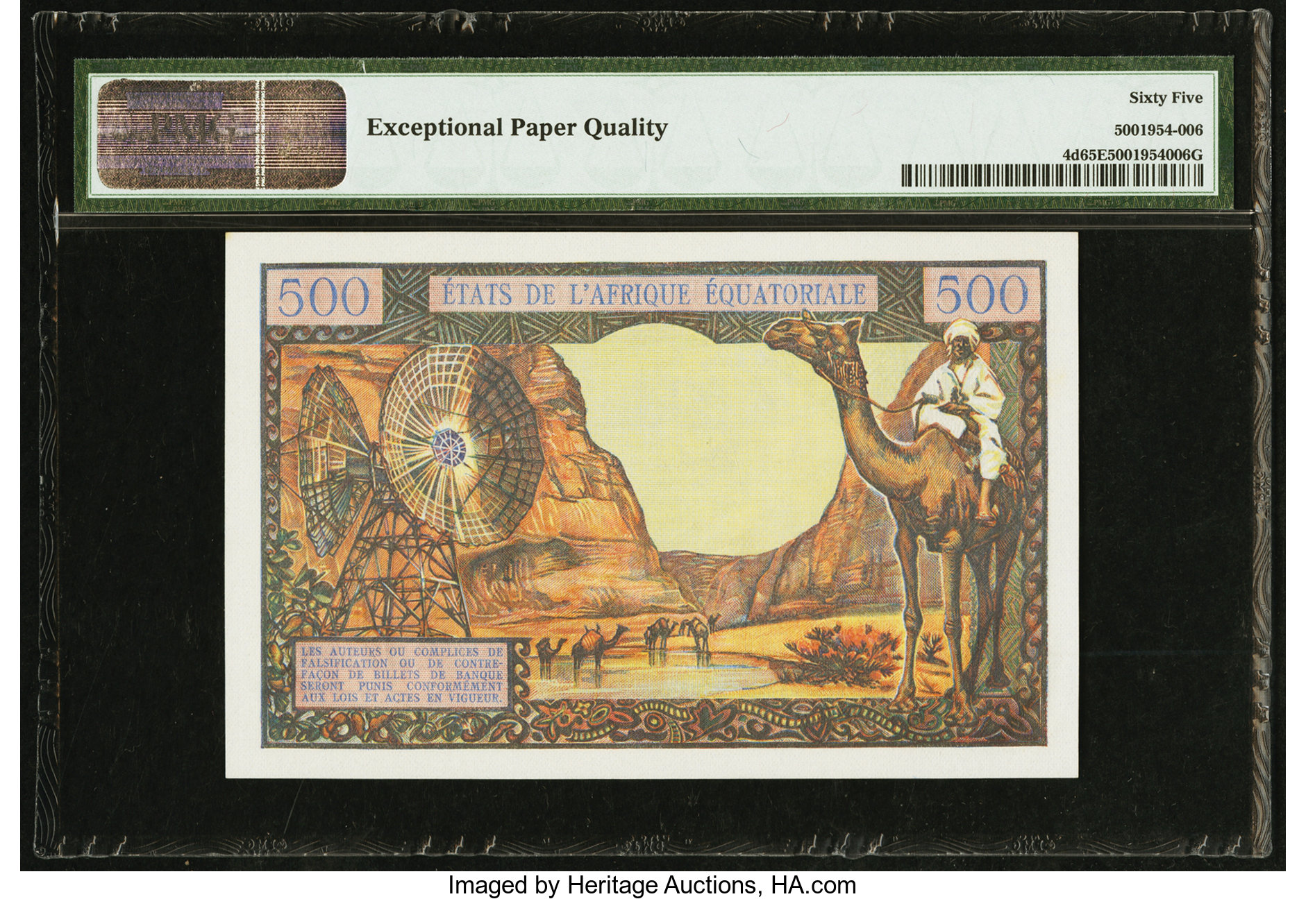 image for: Equatorial African States  500 francs(B202c)