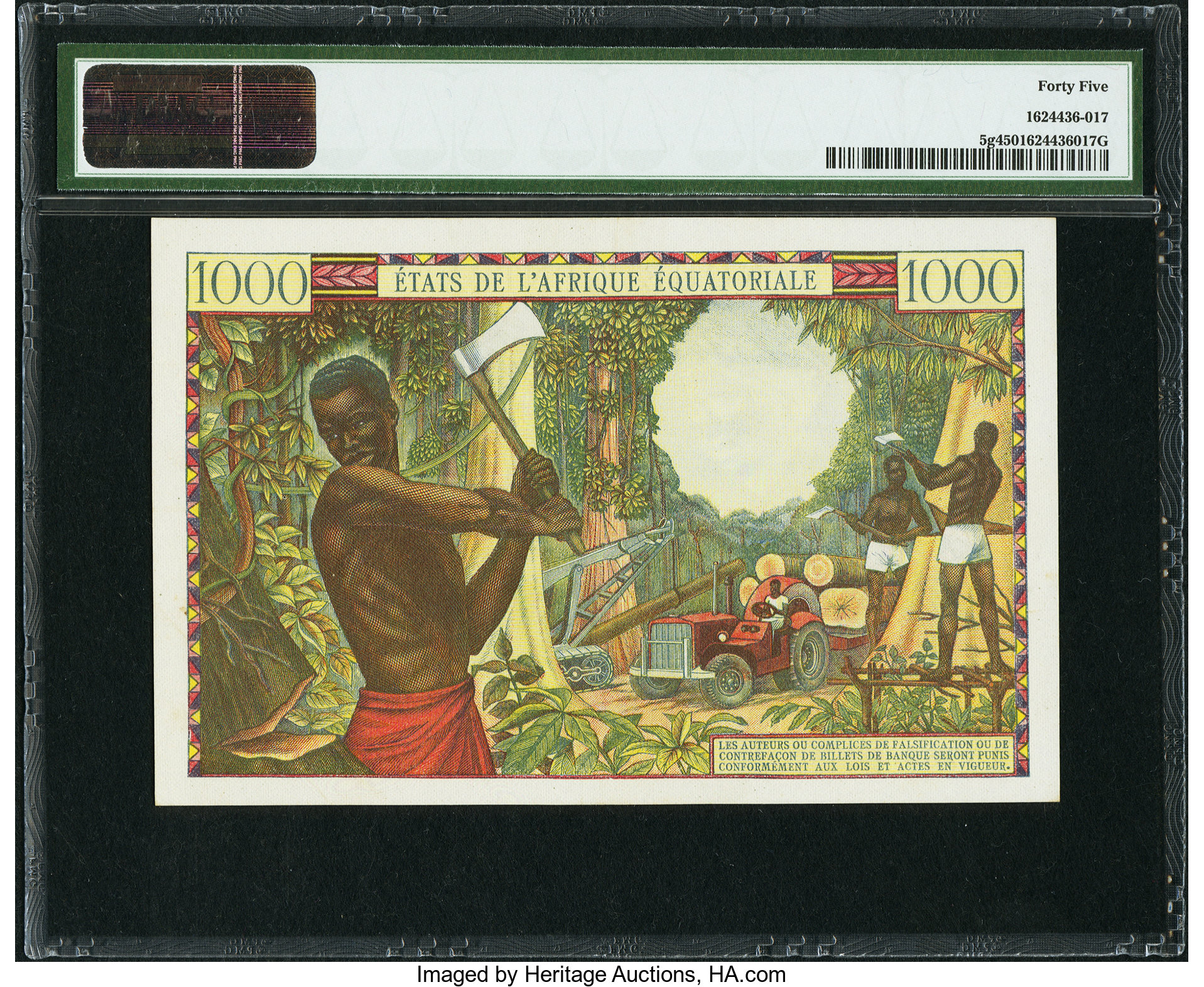 image for: Equatorial African States  1,000 francs(B203c)