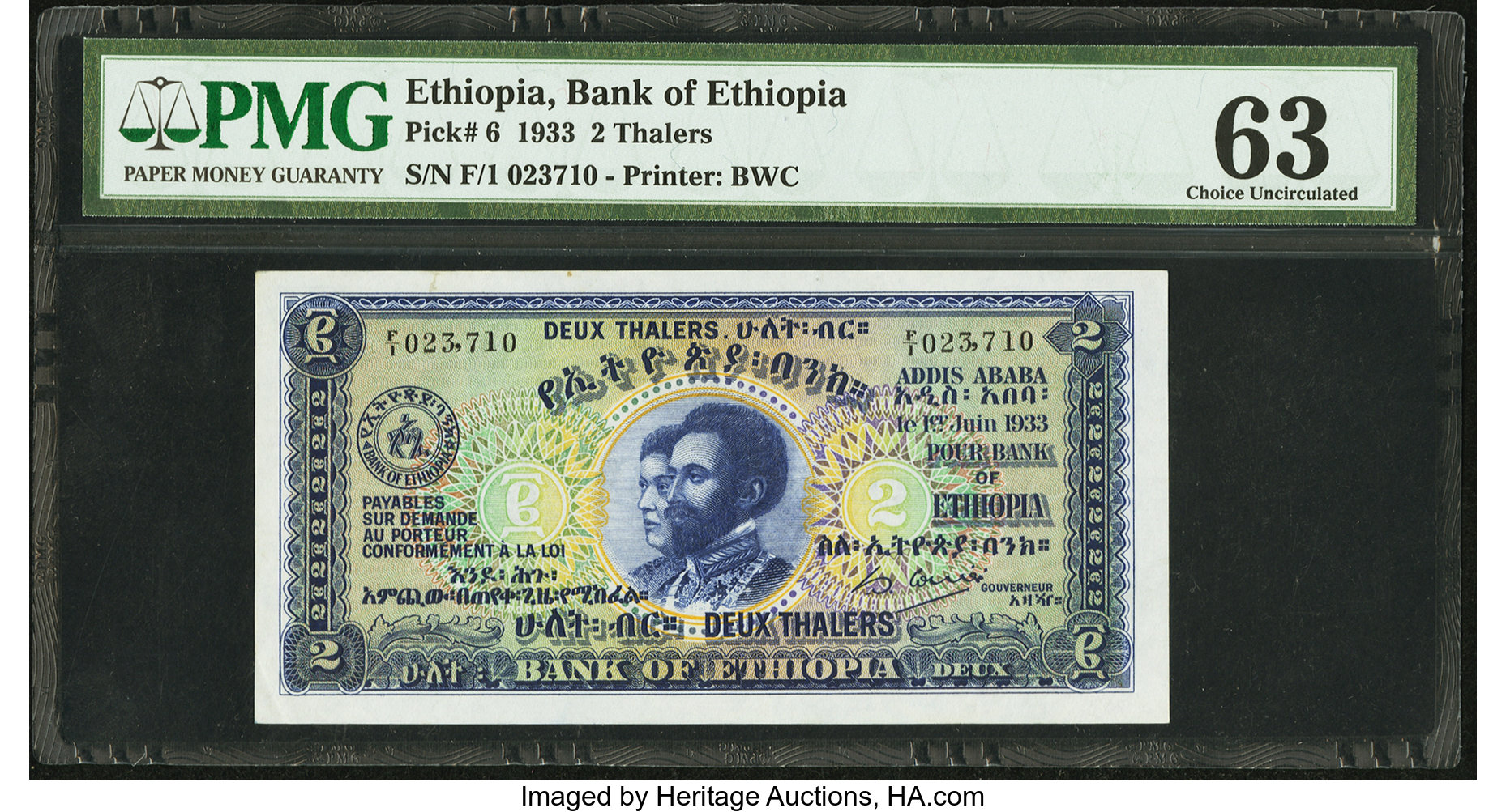 image for: Ethiopia  2 thalers(B101as)