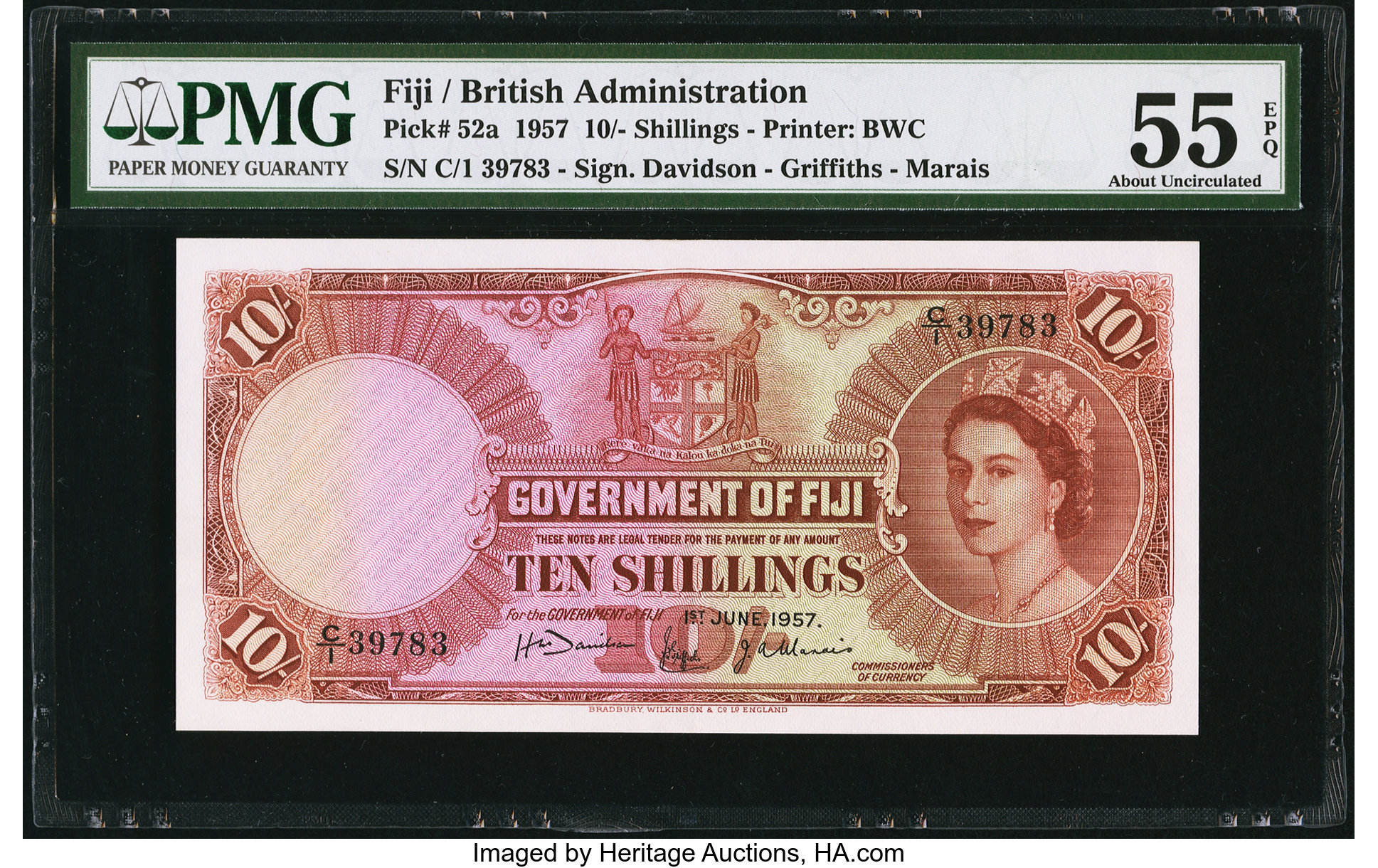 image for: Fiji  10 shillings (B329a)
