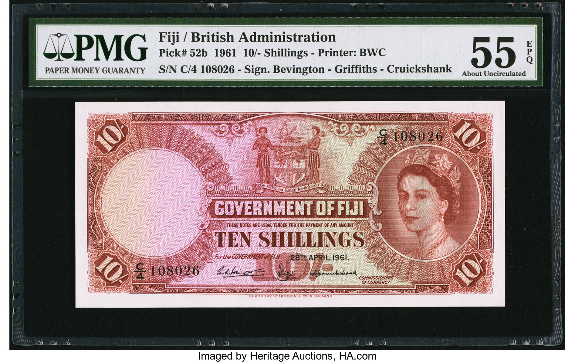 image for: Fiji  10 shillings (B329e)