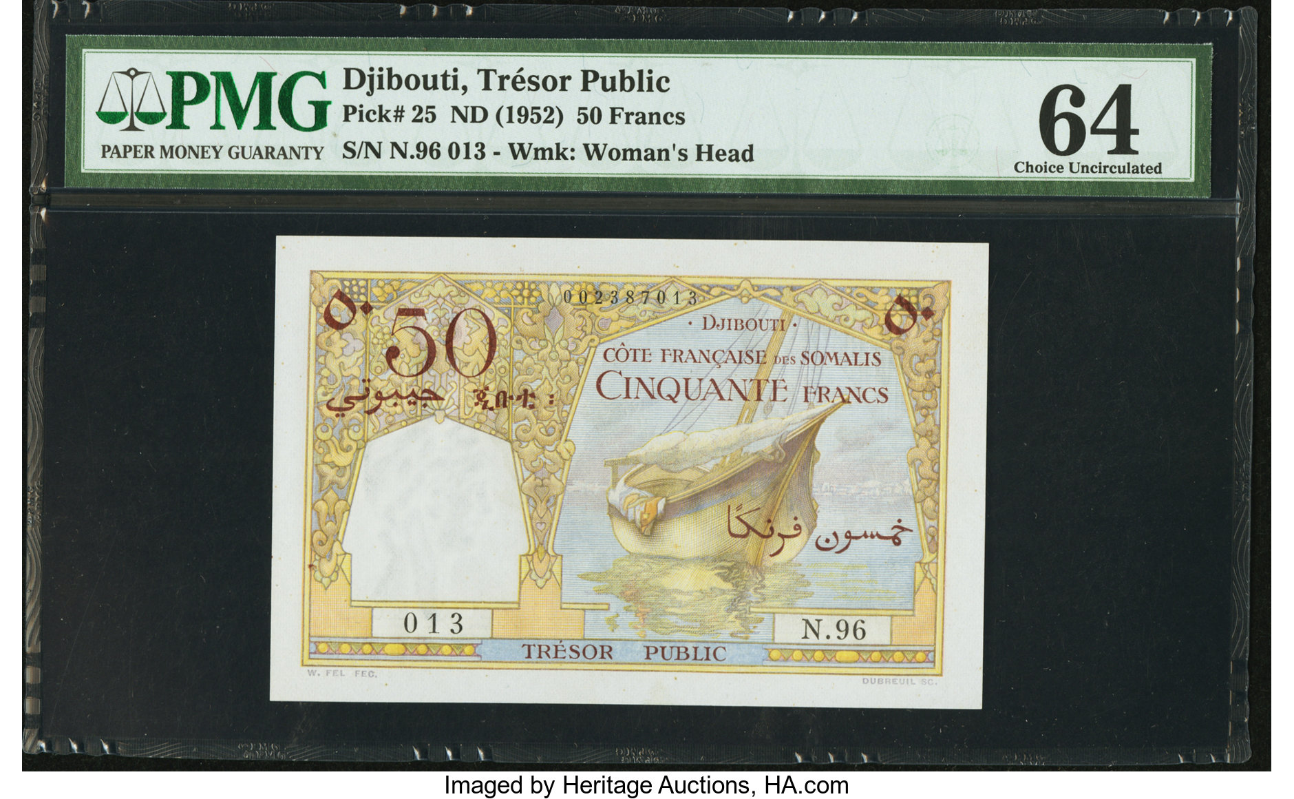 image for: French Somaliland  50 francs(B301as1)