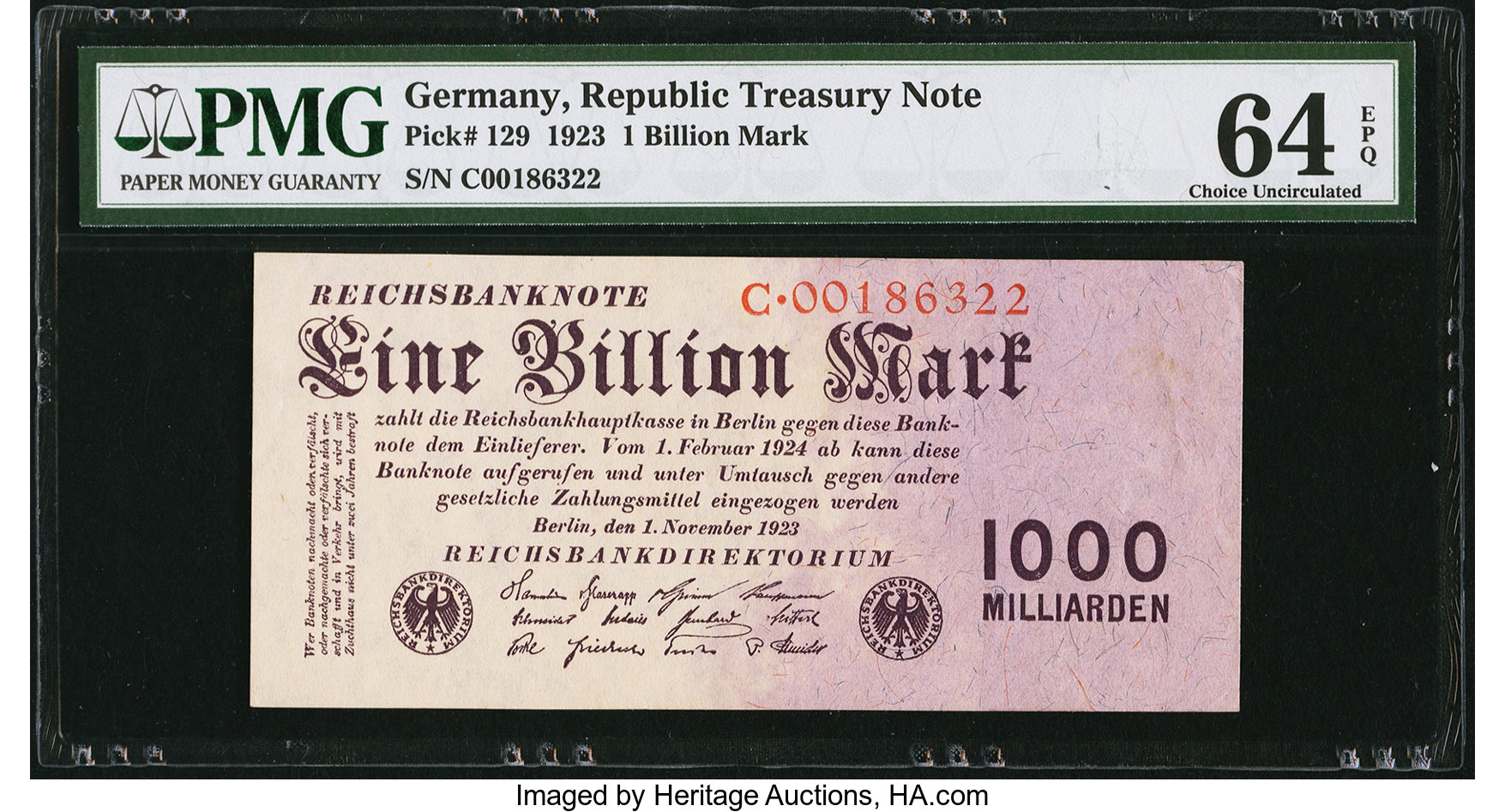 image for: Germany  eine billion / 1000 milliarden (1,000,000,000,000) mark (B294b)