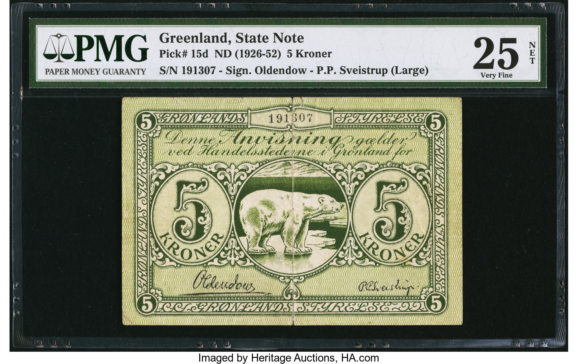 image for: Greenland  1 krone(B301d)