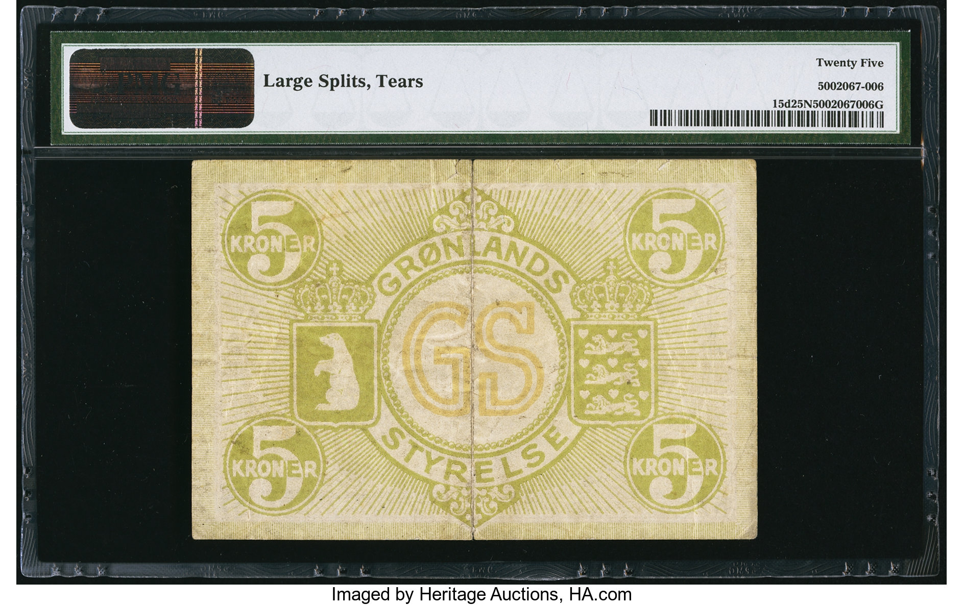 image for: Greenland  1 krone(B301d)