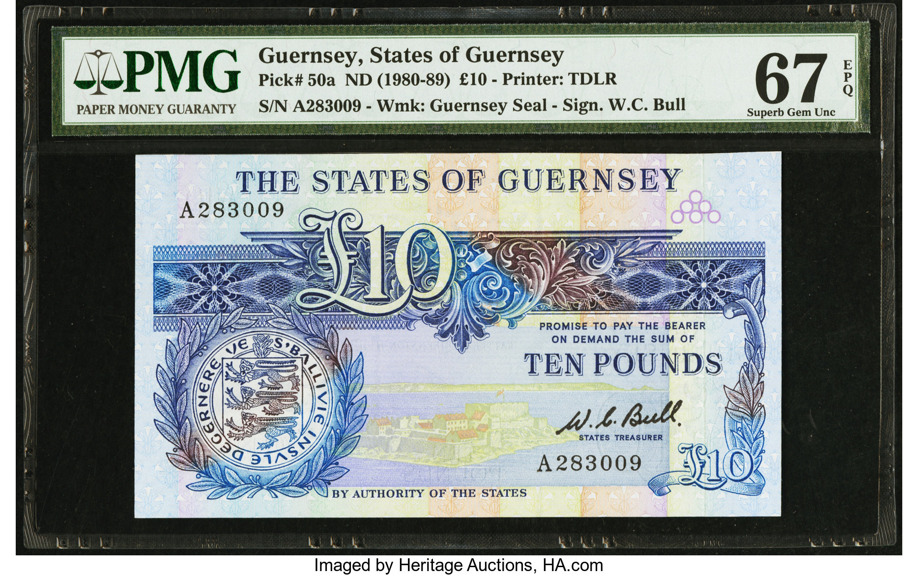 image for: Guernsey  10 pounds (B155a)
