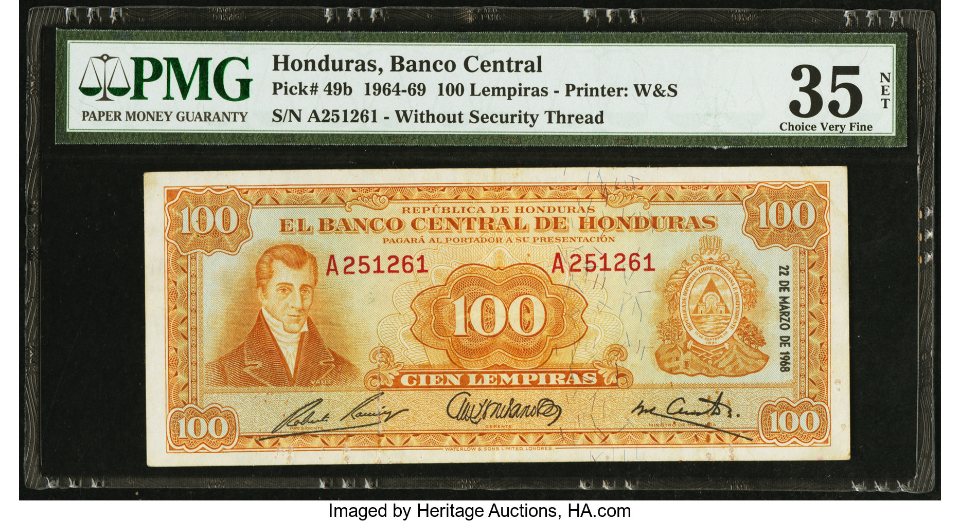 image for: Honduras  100 lempiras (B305a)