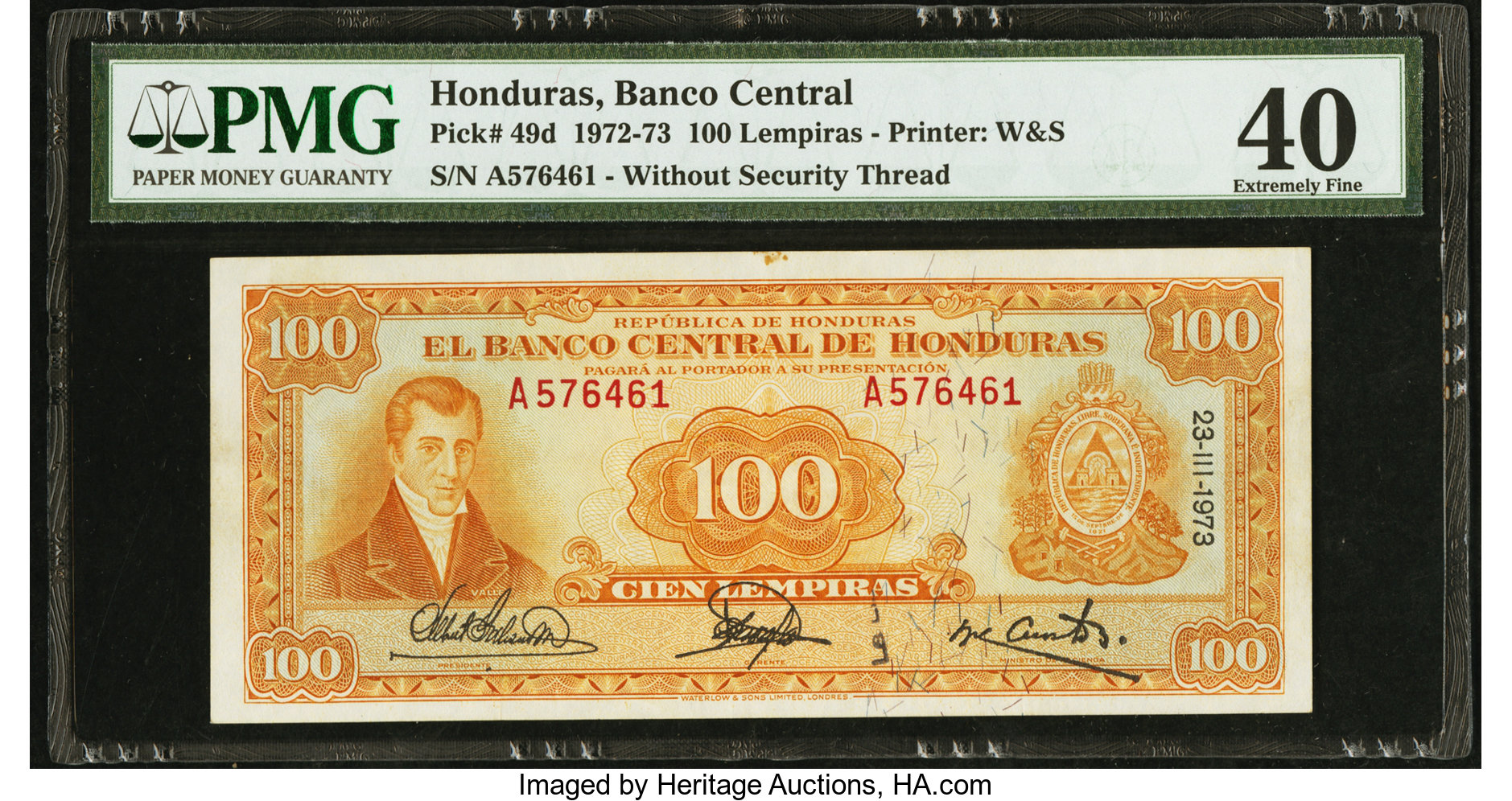 image for: Honduras  100 lempiras (B305as)