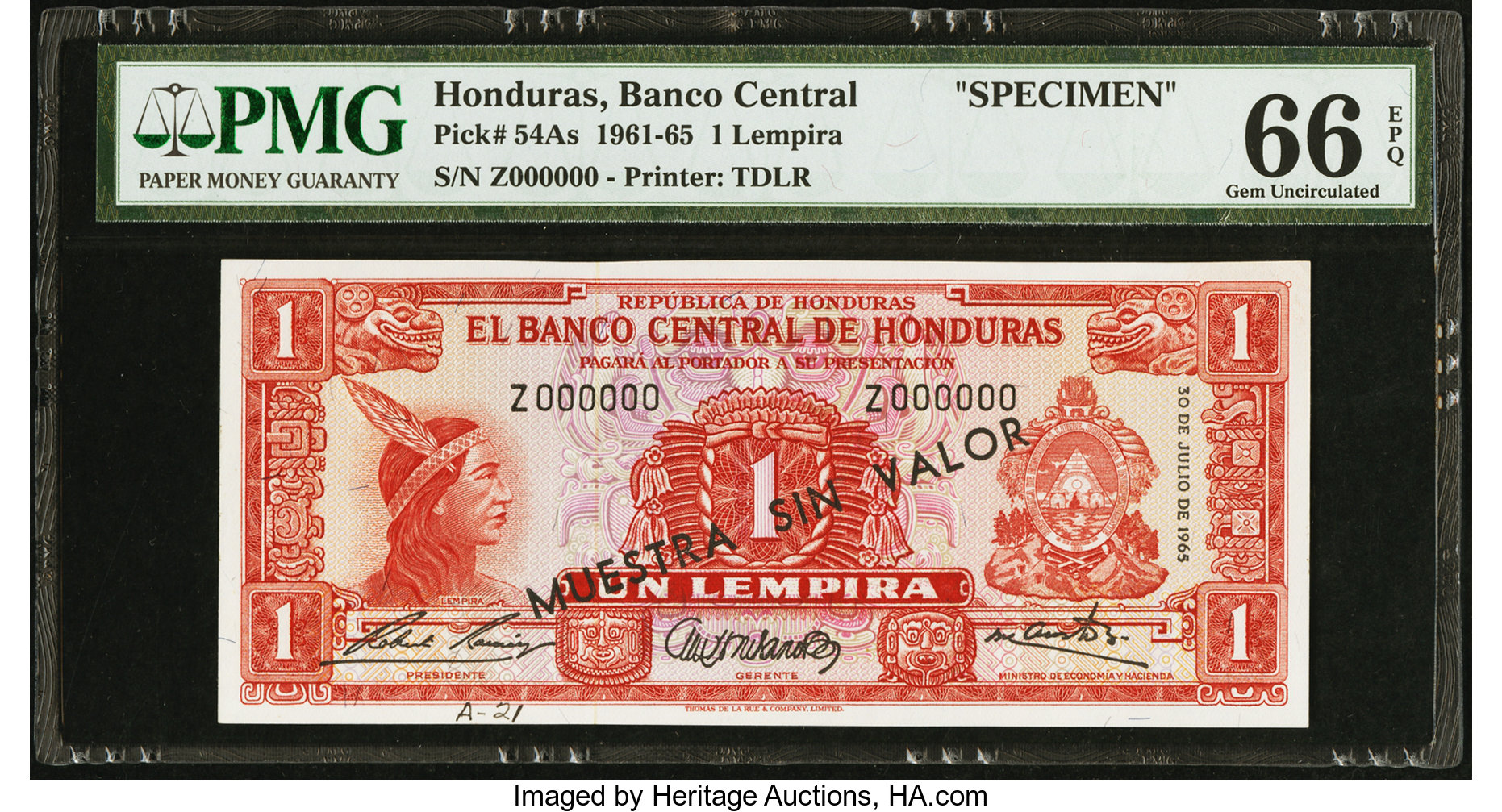 image for: Honduras  1 lempira (B306a)