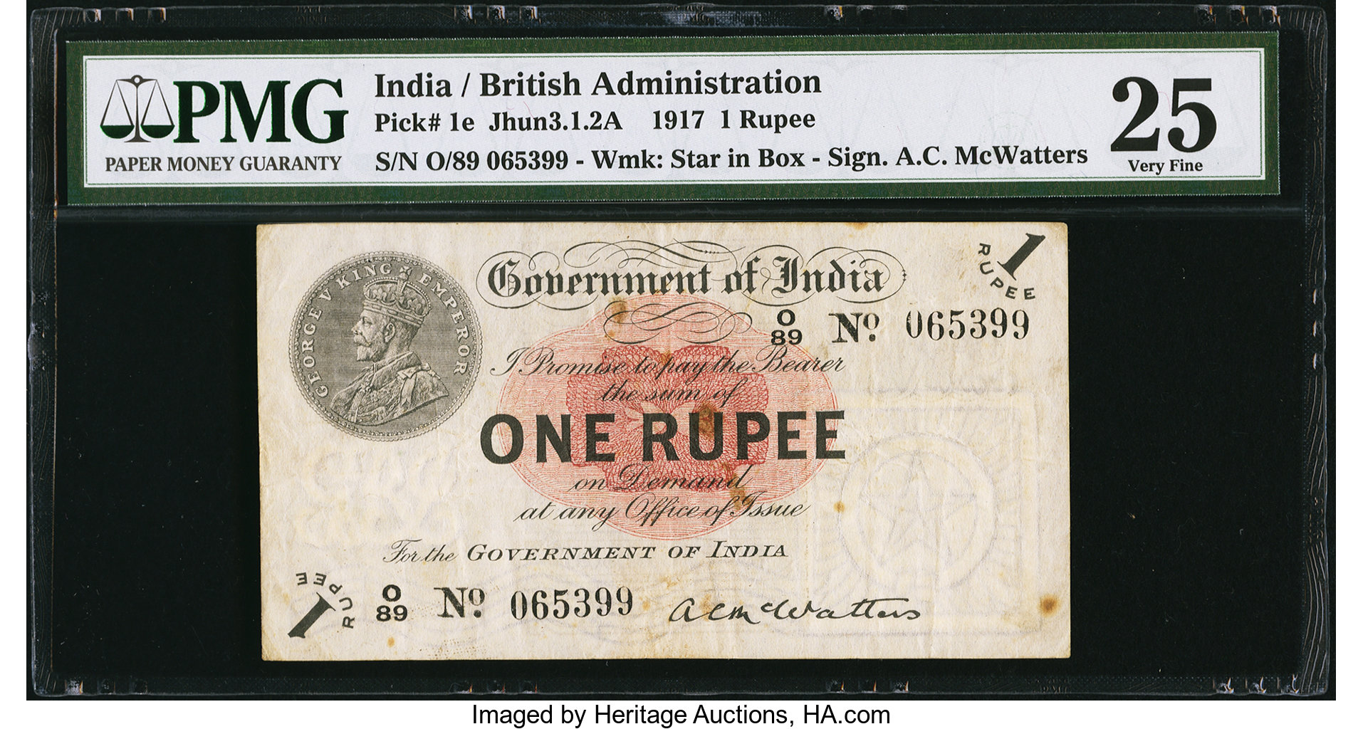 image for: India  1 rupee (B135d)