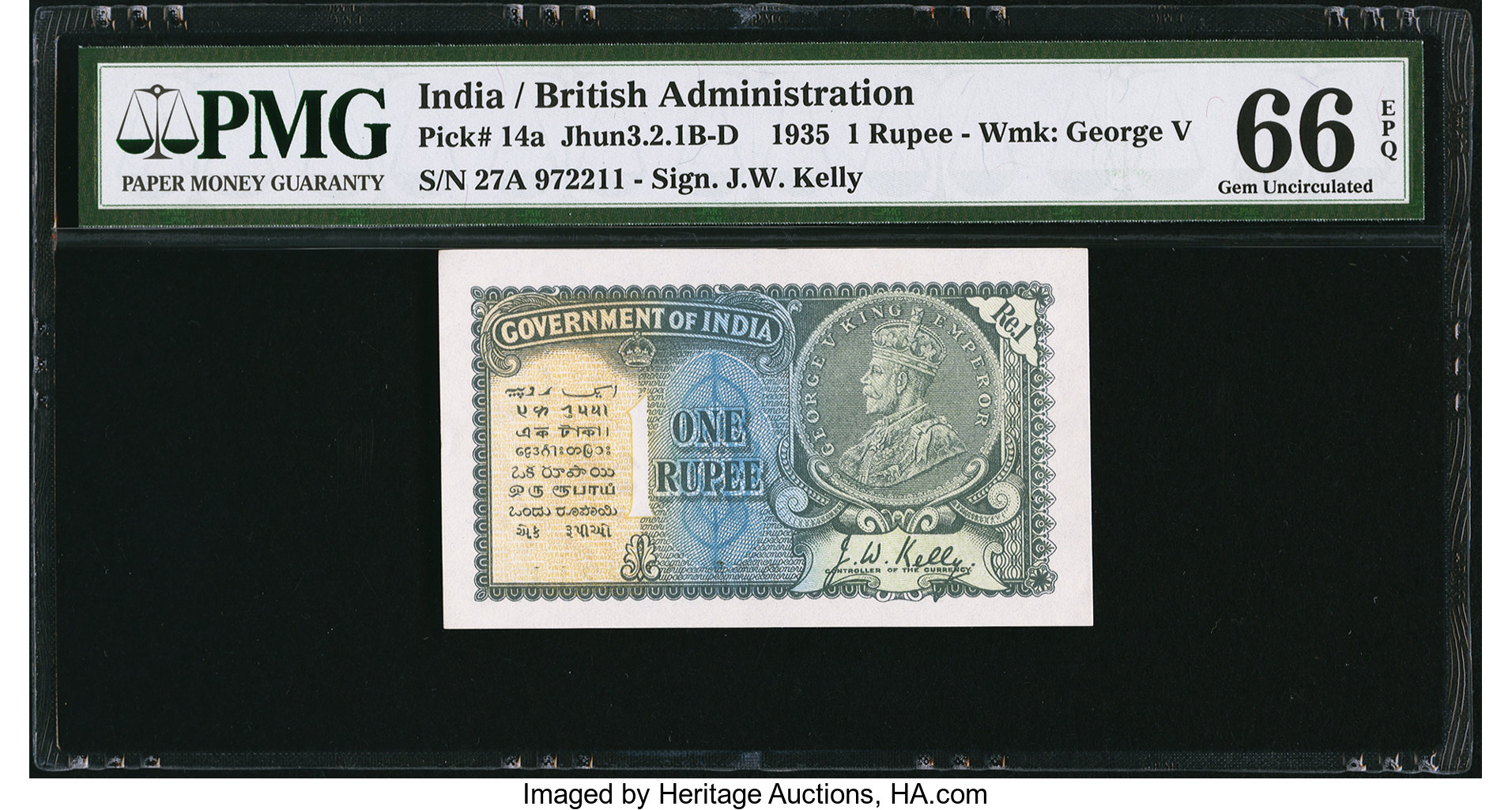 image for: India  1 rupee (B148c)