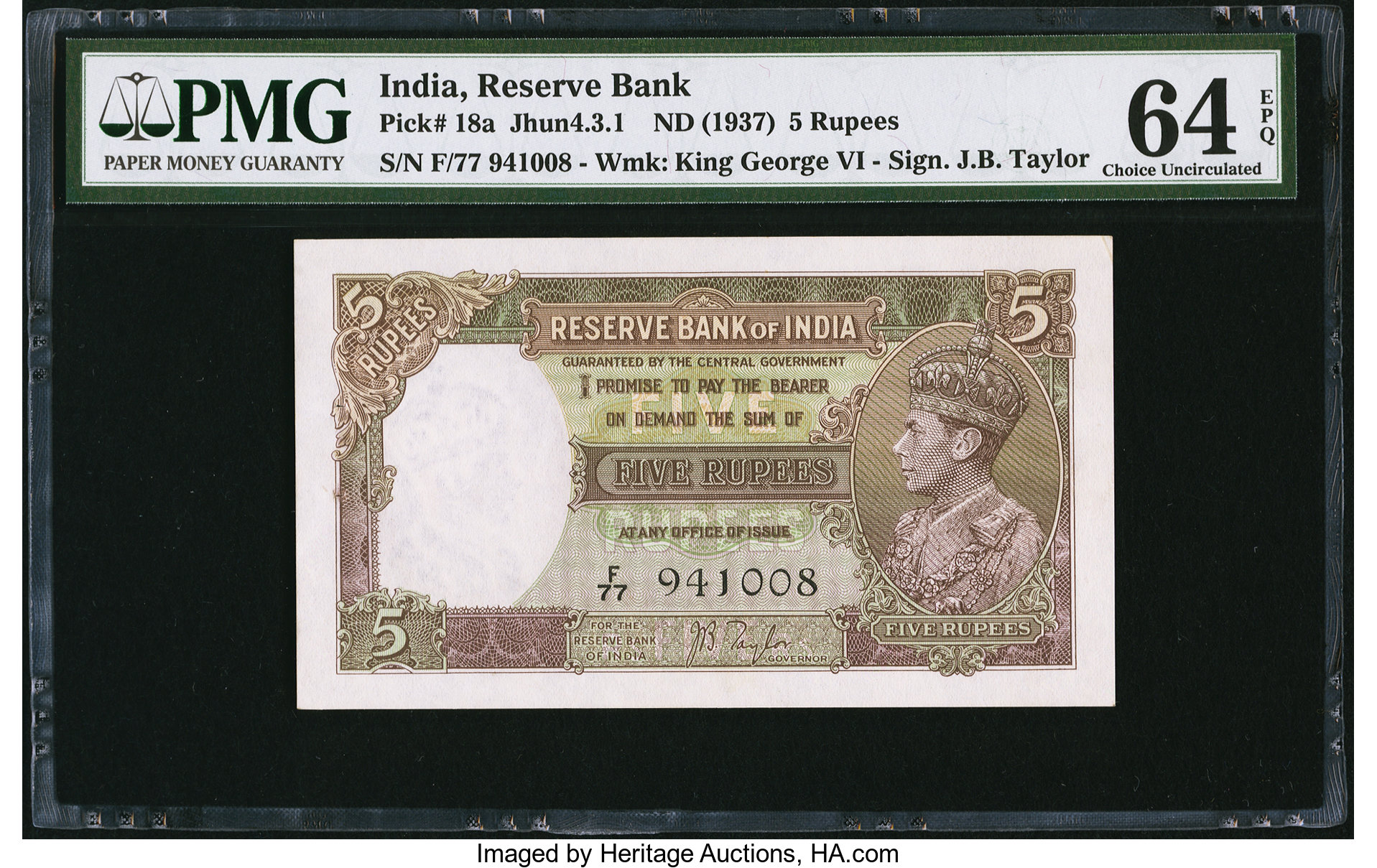 image for: India  5 rupees (B202a)