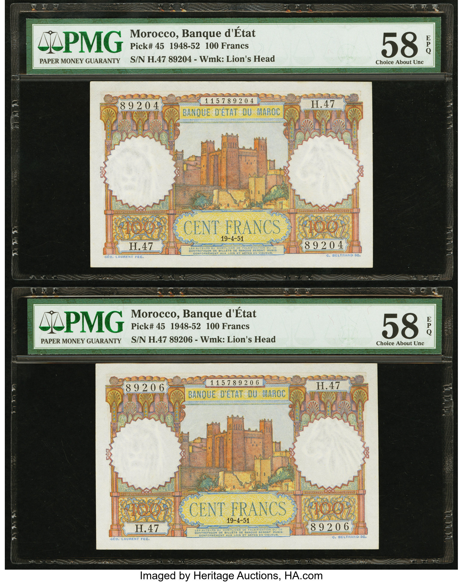 image for: Morocco  500 francs(B234a)