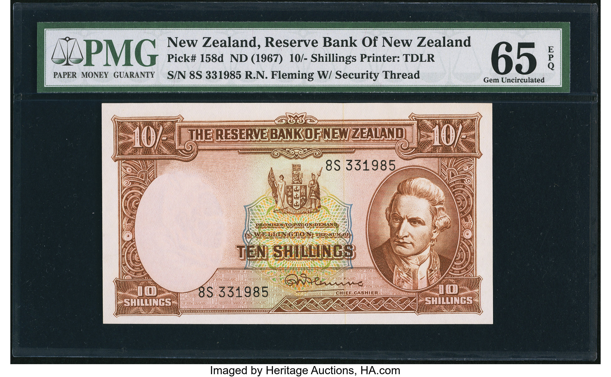 image for: New Zealand  10 shillings (B105c)