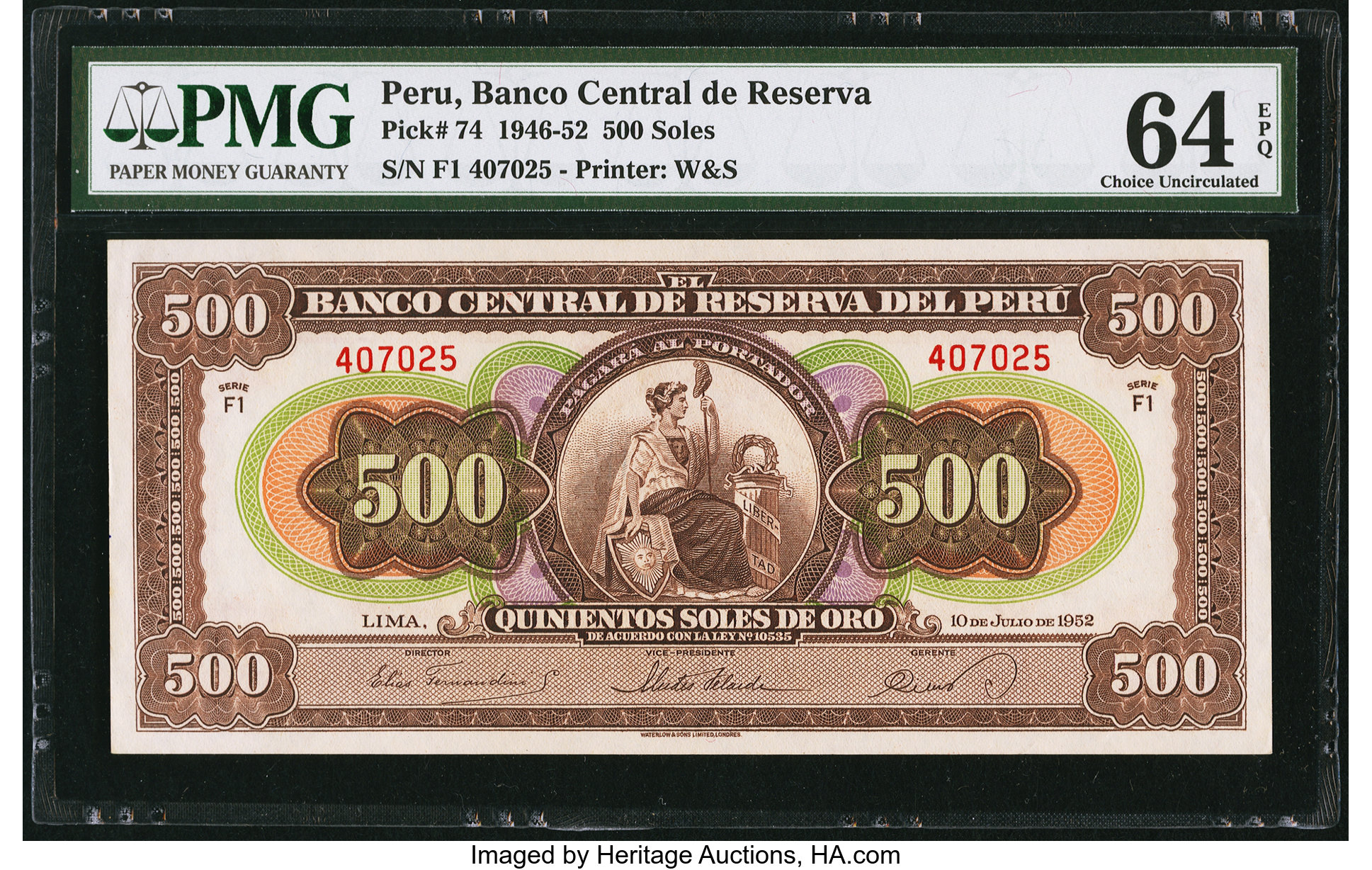 image for: Peru  500 soles de oro(B431bt)