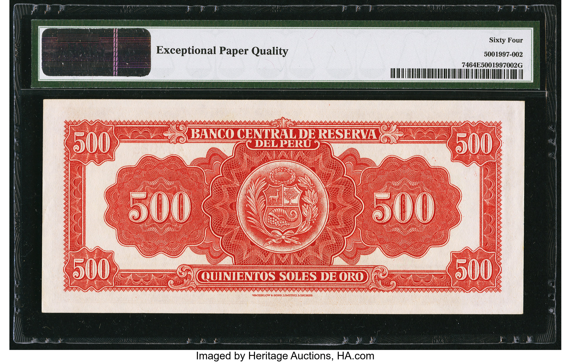 image for: Peru  500 soles de oro(B431bt)