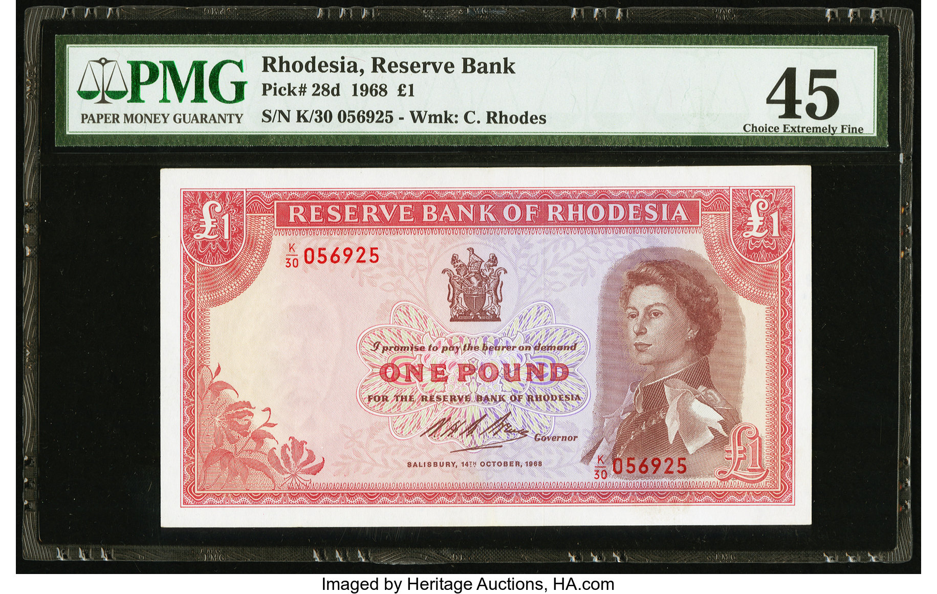 image for: Rhodesia  1 pound(B105c)