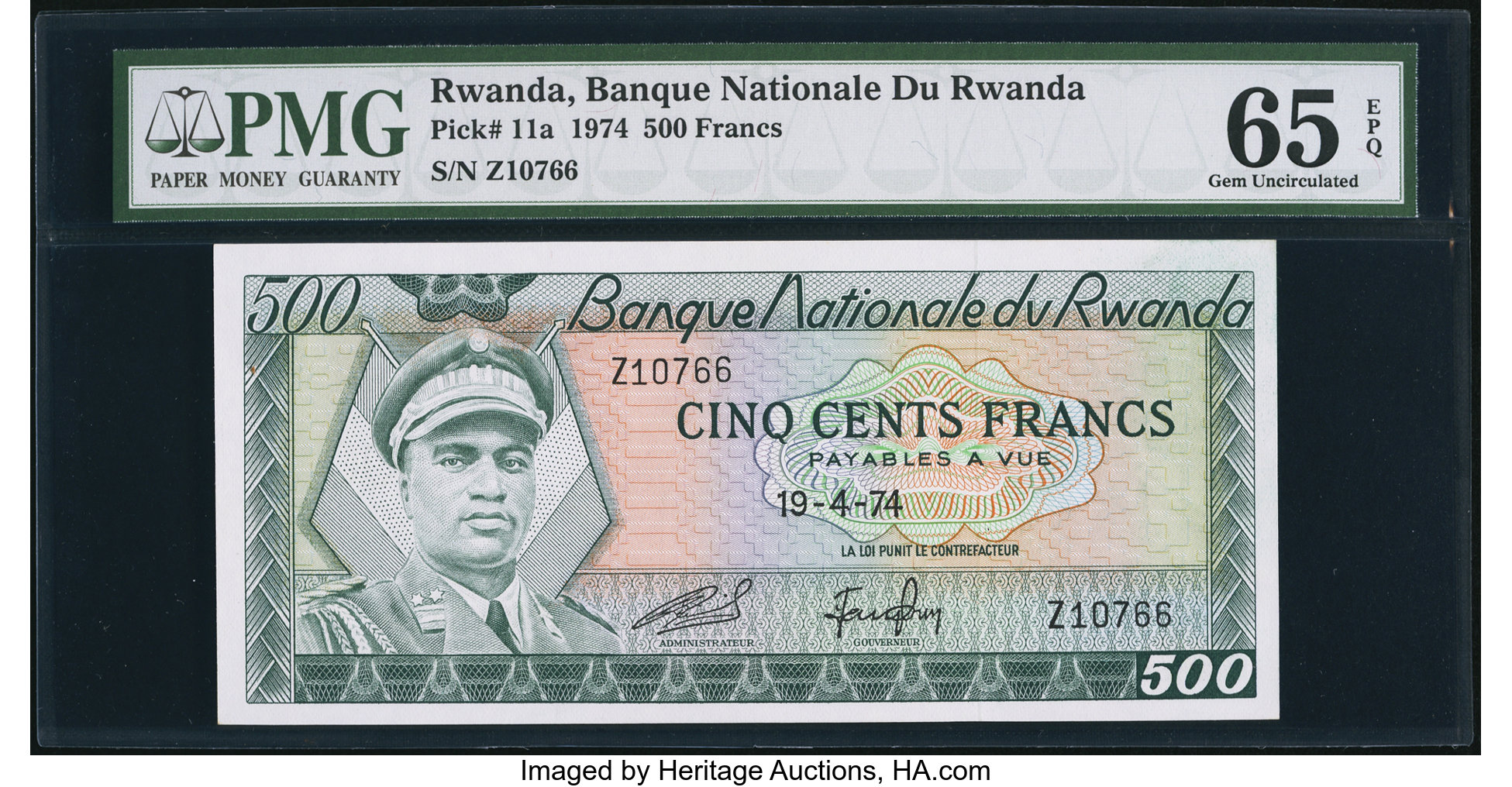 image for: Rwanda  500 francs(B111a)