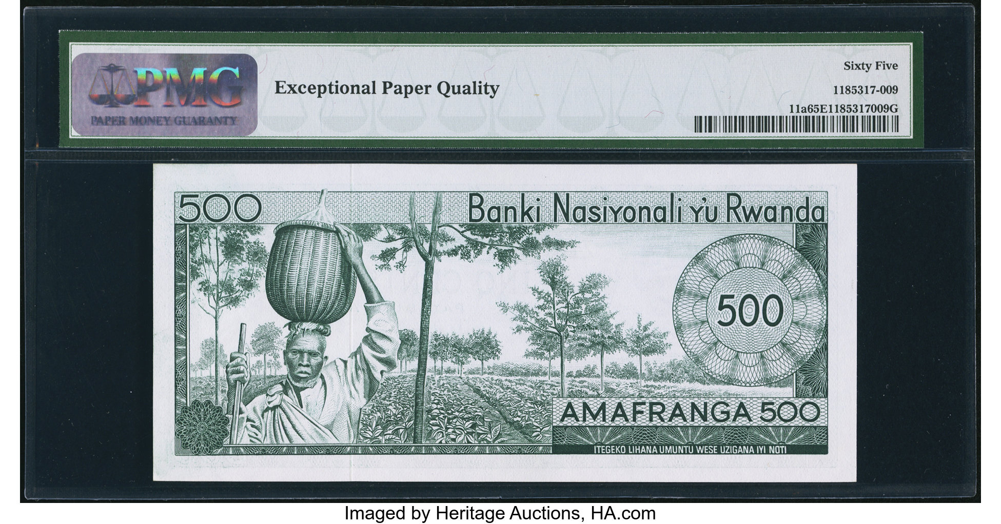 image for: Rwanda  500 francs(B111a)